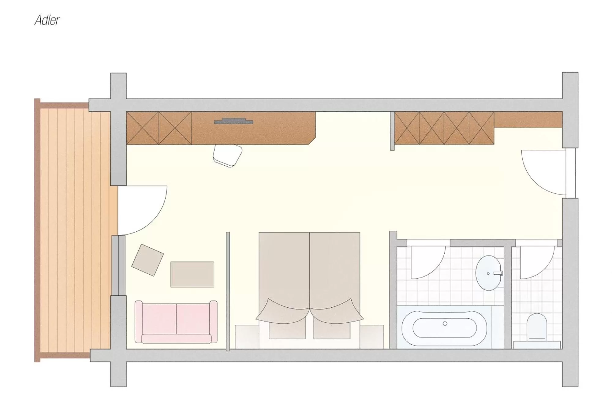 Photo of the whole room in Hotel Schwarzer Adler