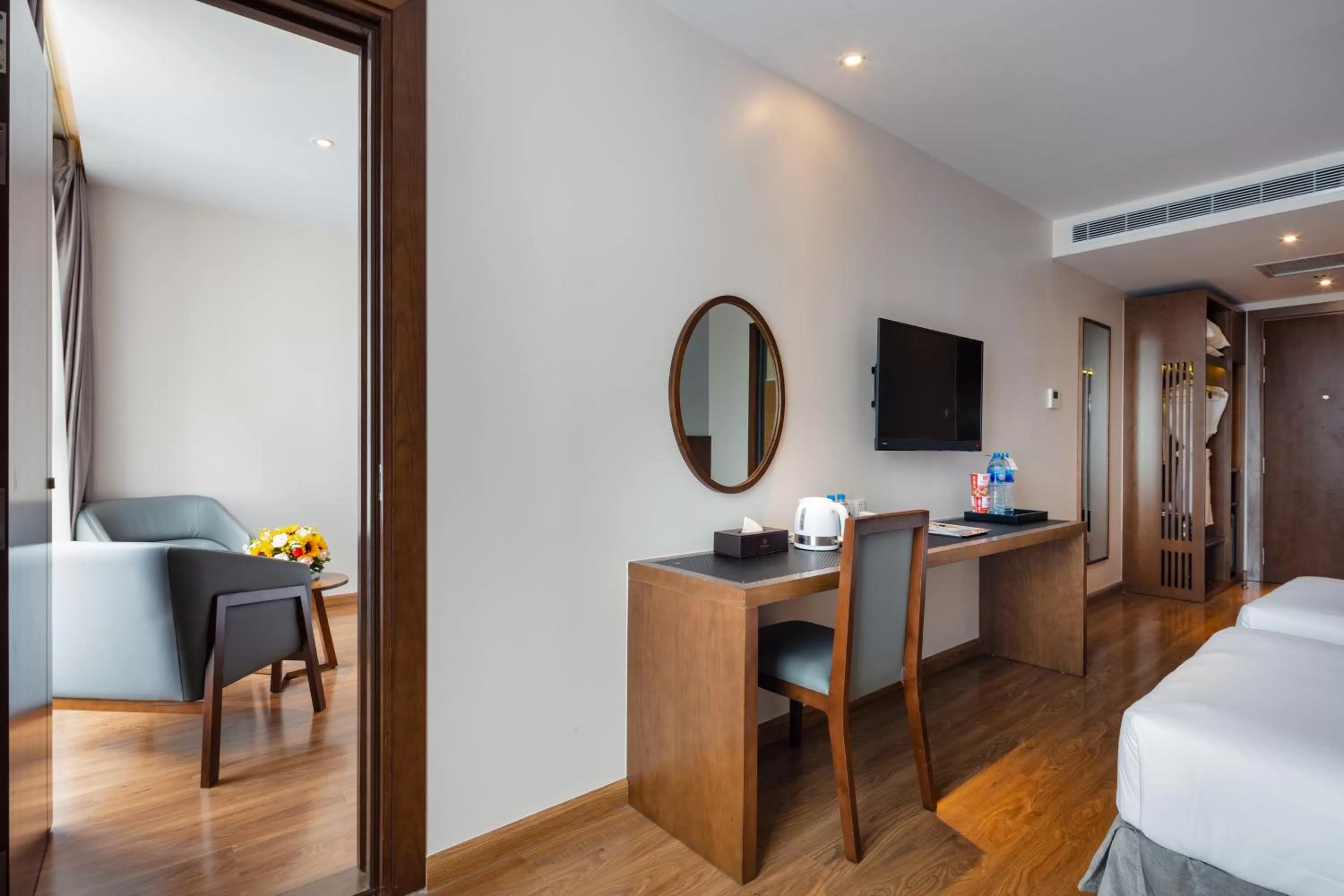 Living room, Bed in DTX Hotel Nha Trang