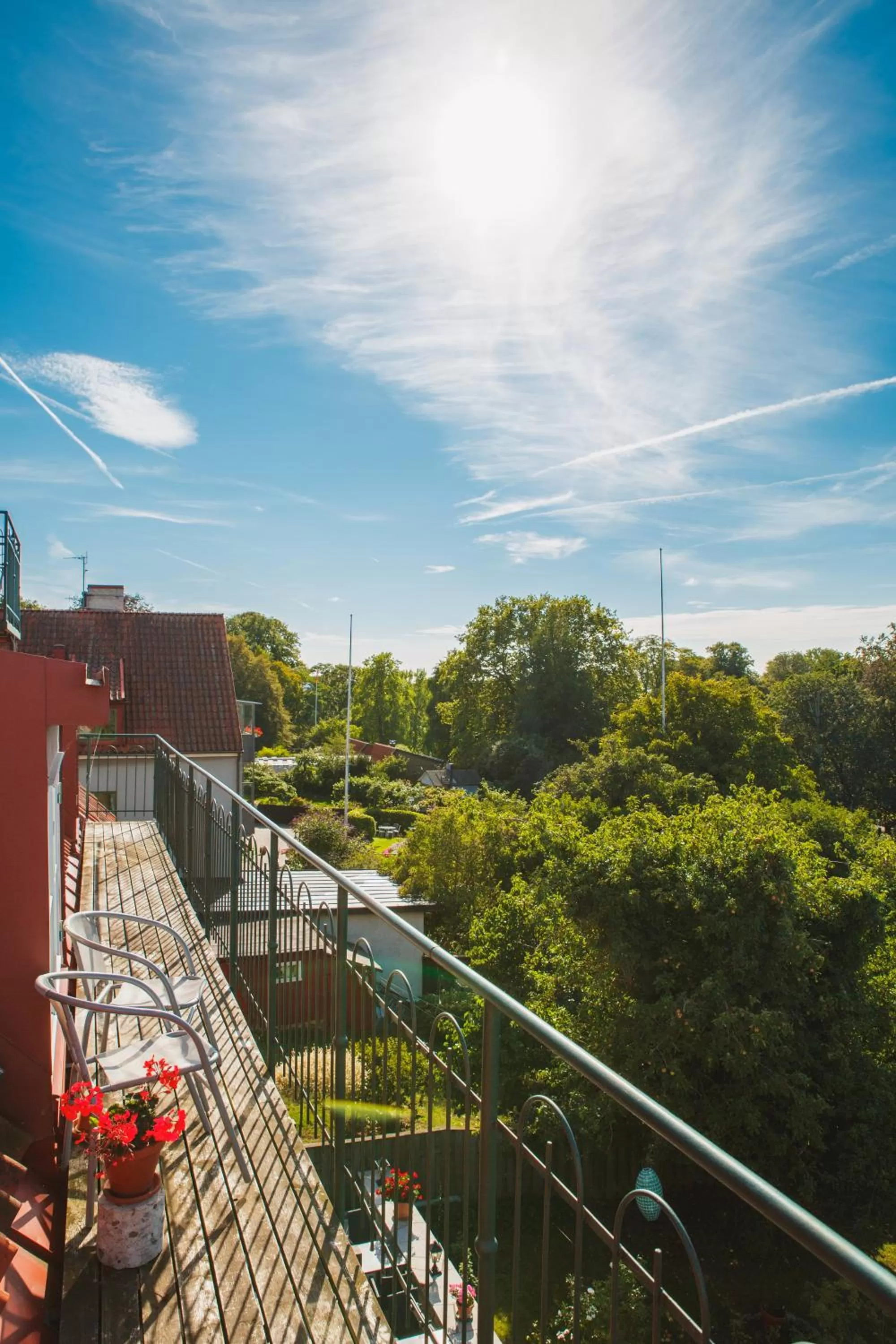Balcony/Terrace in Hotell Breda Blick