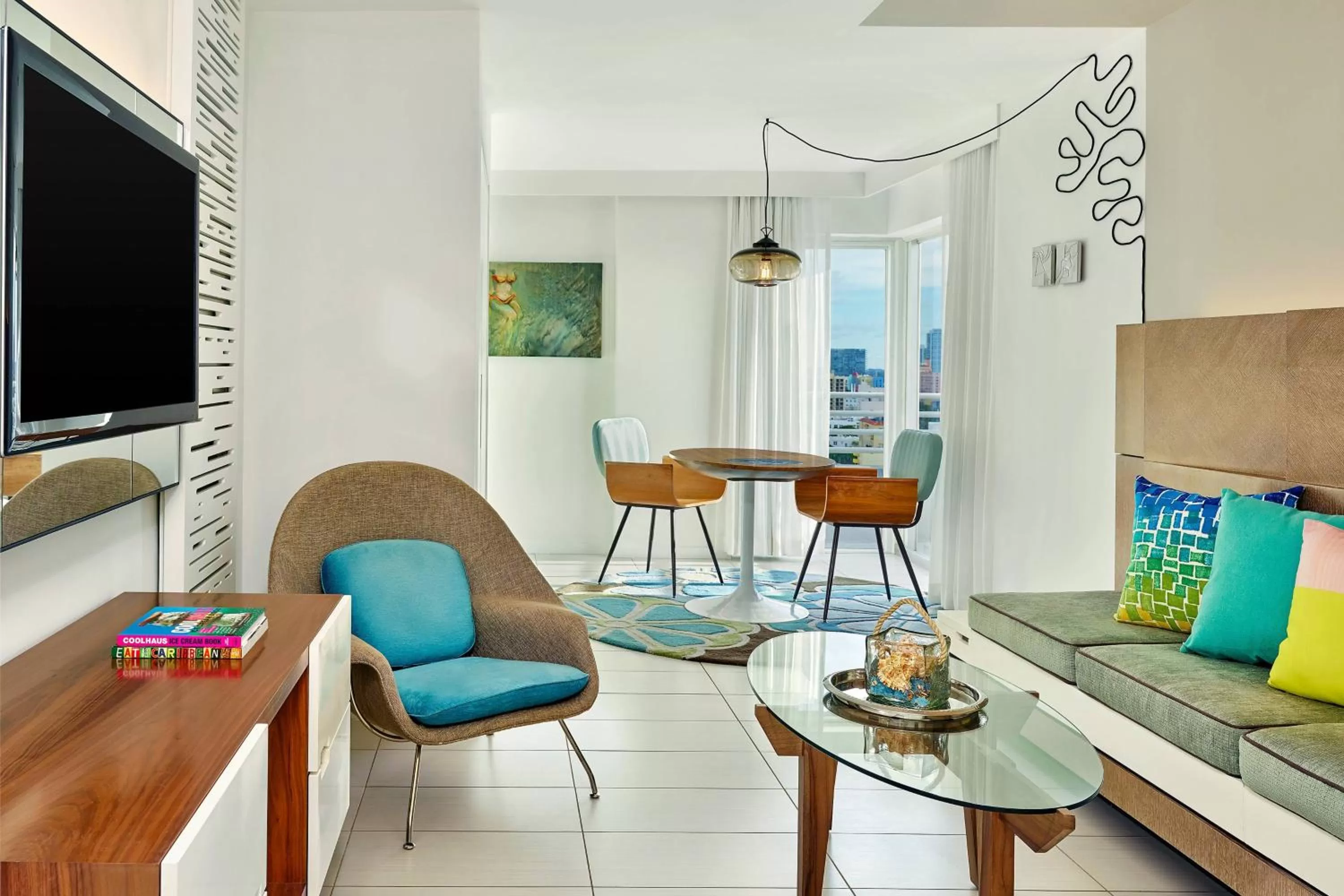 Living room in Royal Palm South Beach Miami, a Tribute Portfolio Resort