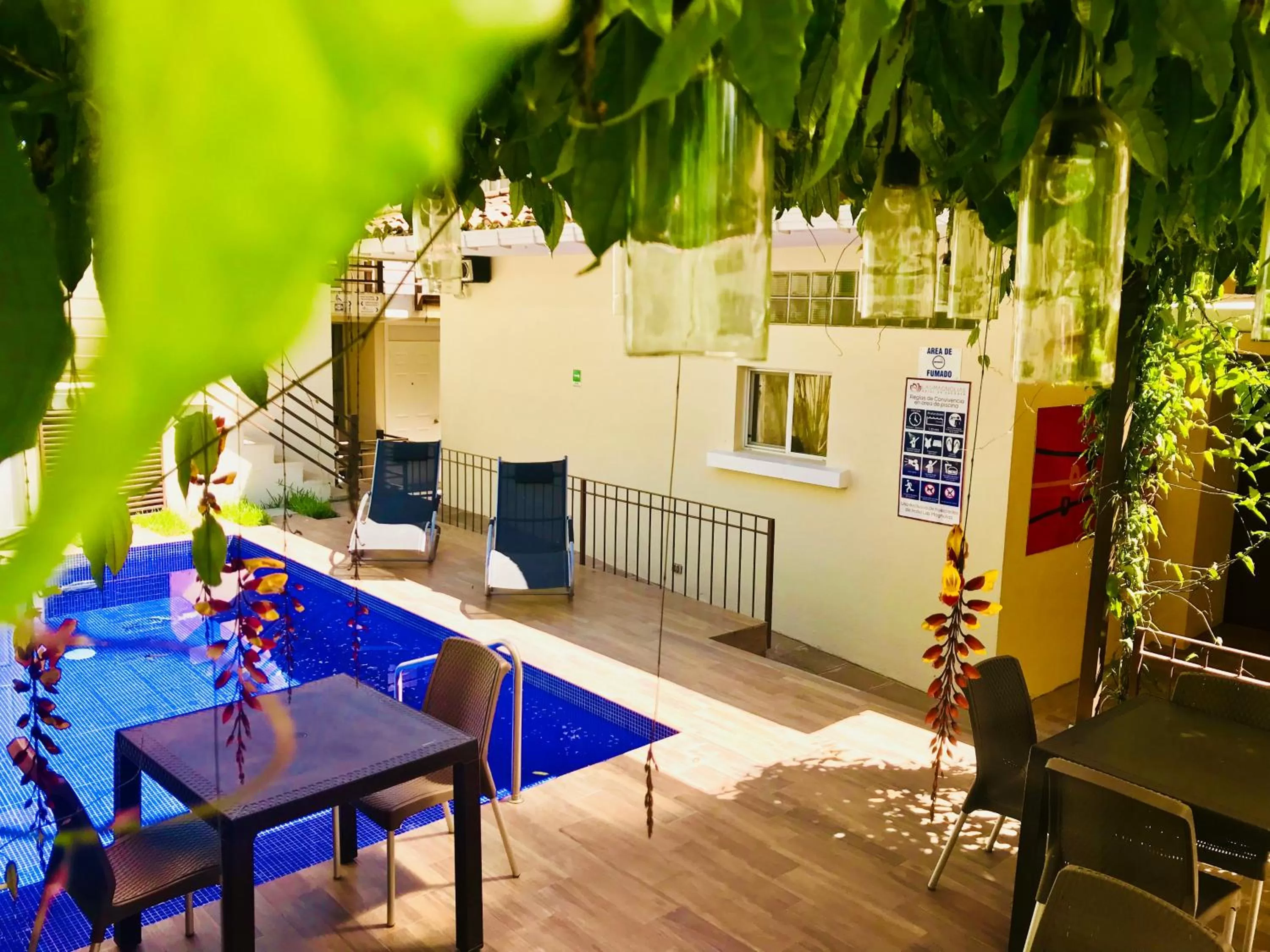 Swimming pool in Las Magnolias Hotel Boutique