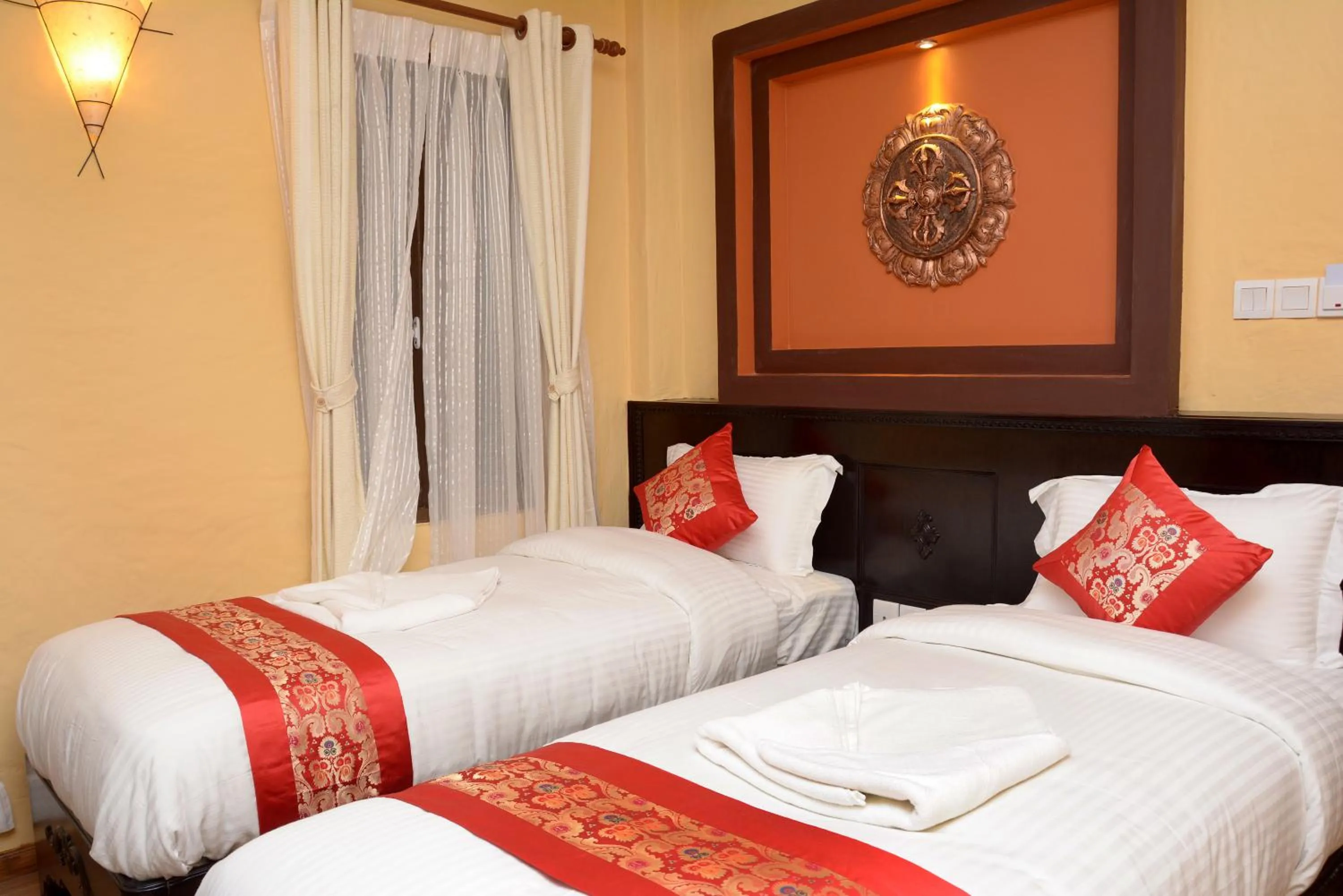 Bed in Kasthamandap Boutique Hotel