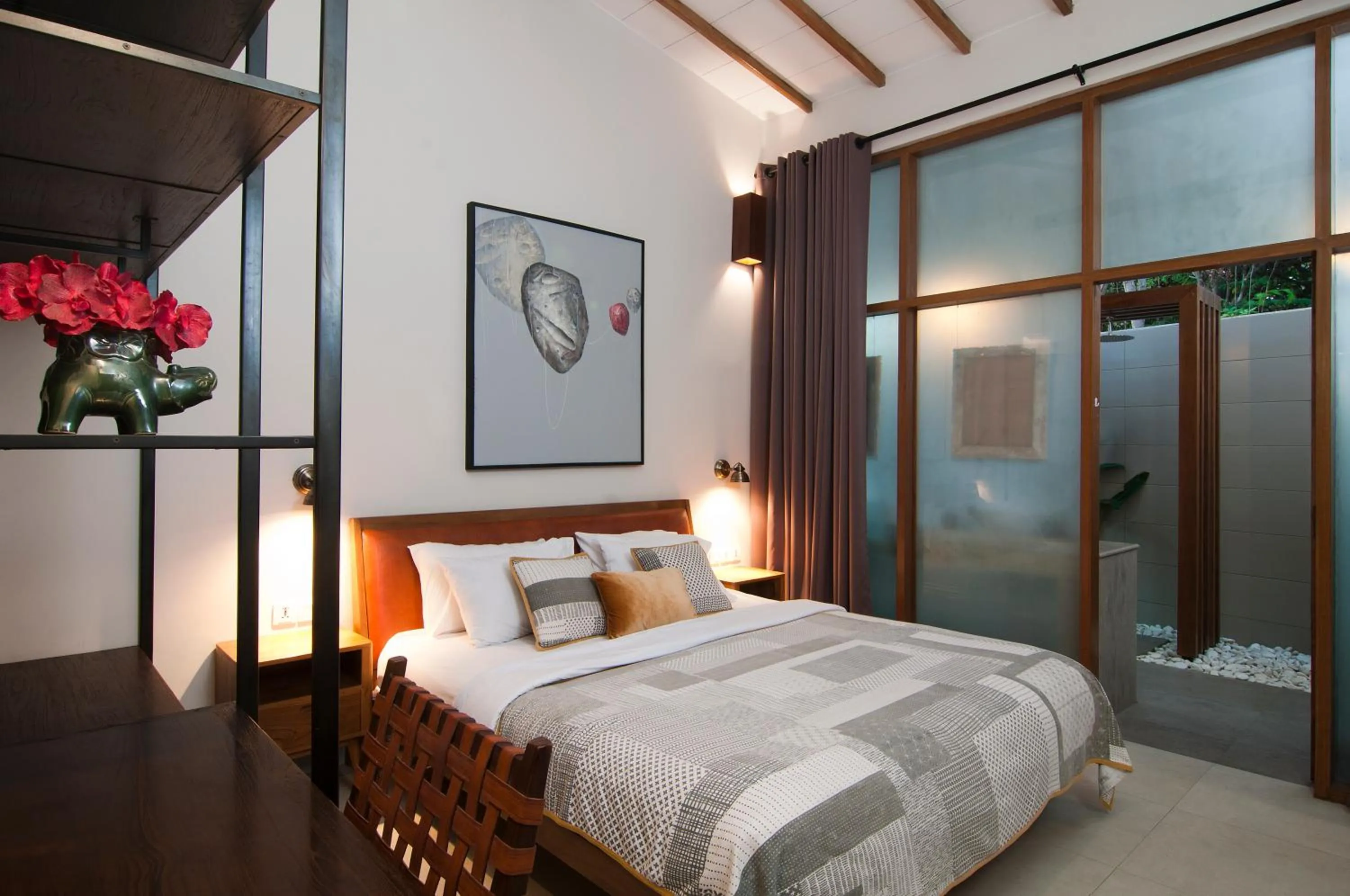 Bedroom, Bed in Ke Rensia Private Pool Villas Gili Air