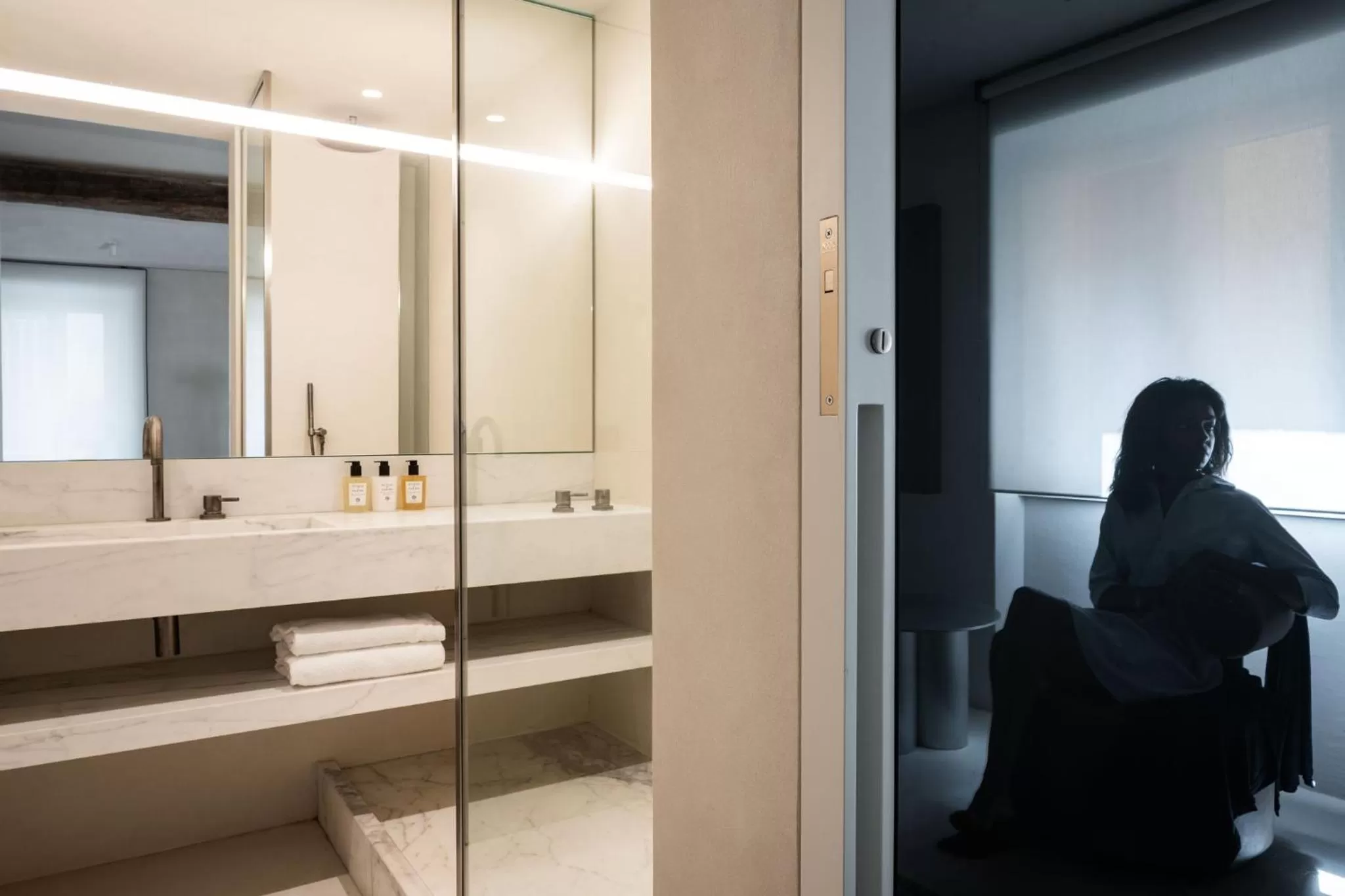 Bathroom in Hotel Scenario