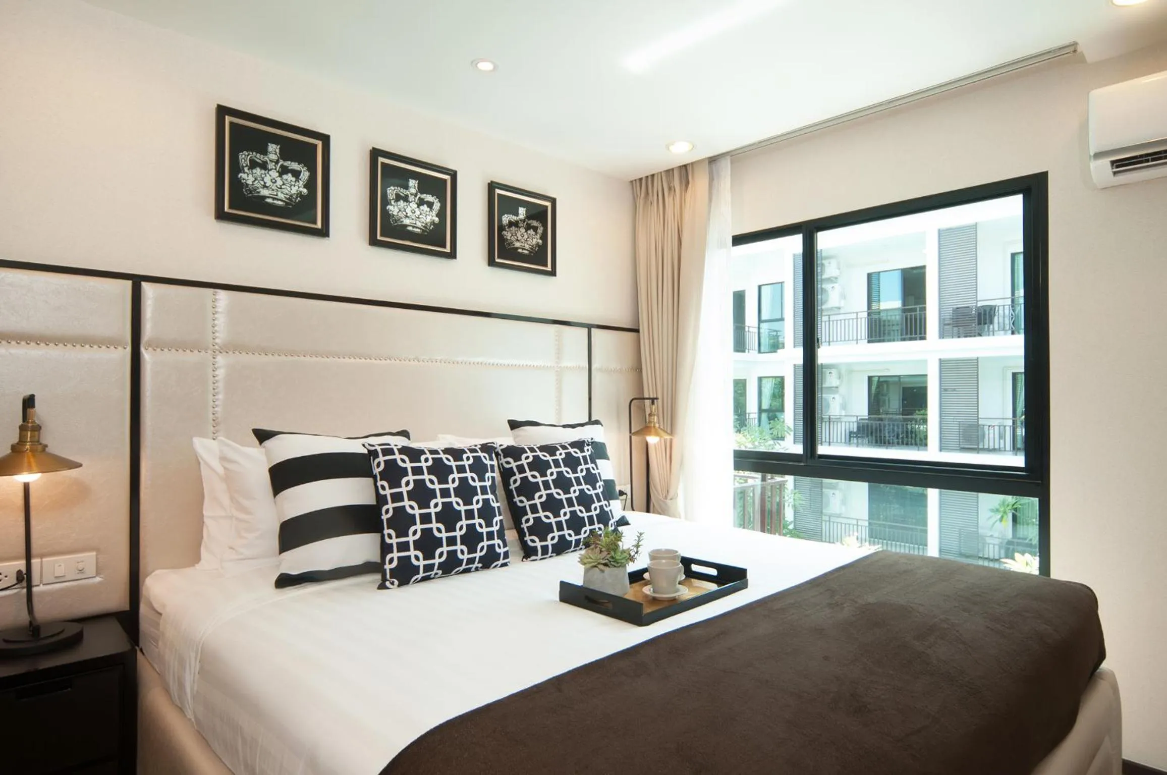 Bedroom, Bed in The Title KR Beach Condotel Rawai Beach