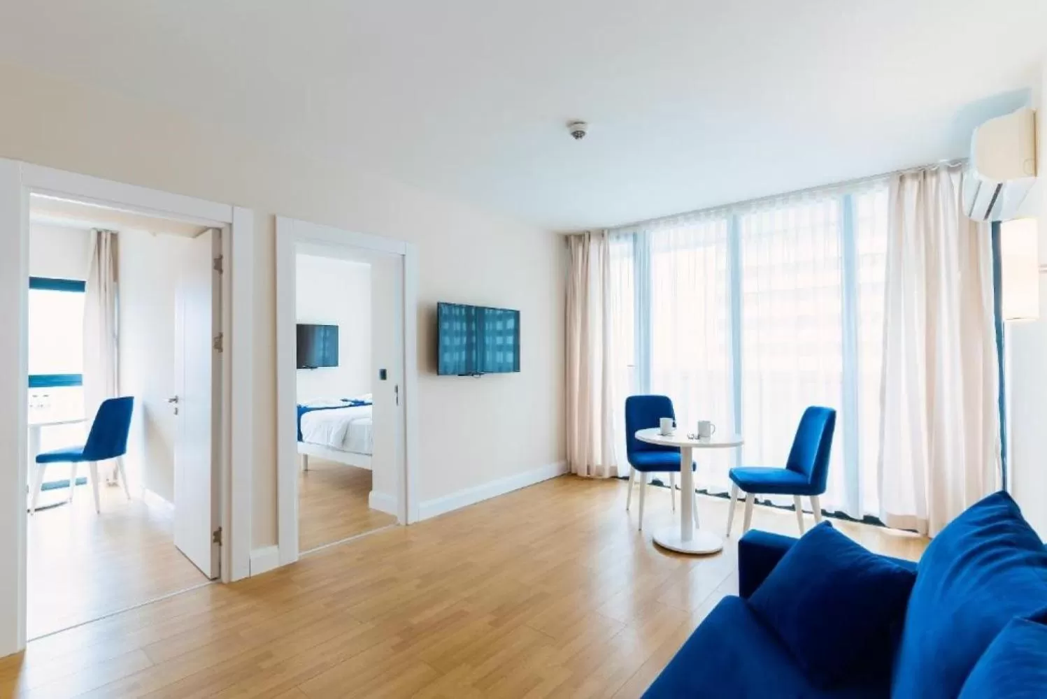 TV and multimedia, Seating Area in Luxury Sea View Aparthotel In Orbi City Batumi