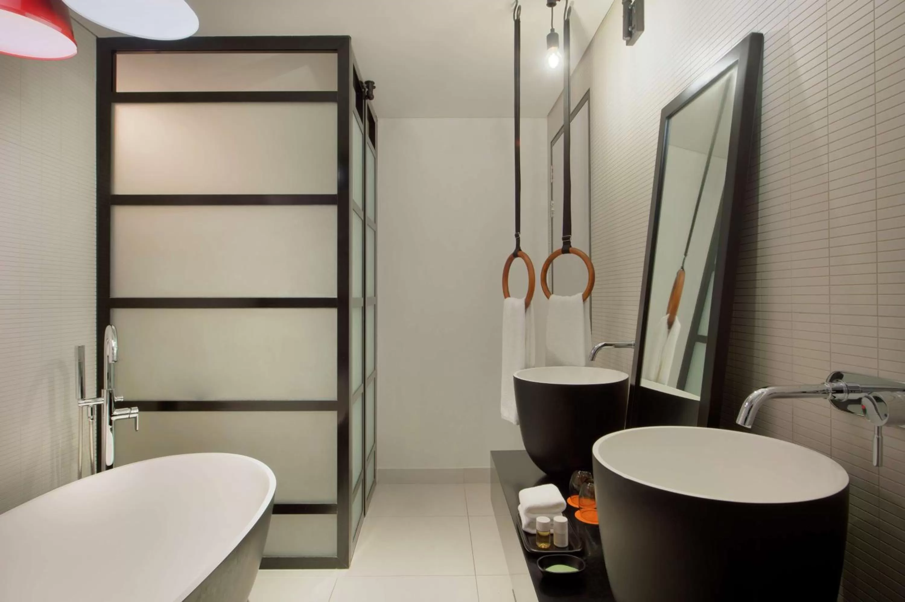 Bathroom in Canopy by Hilton Dubai Al Seef