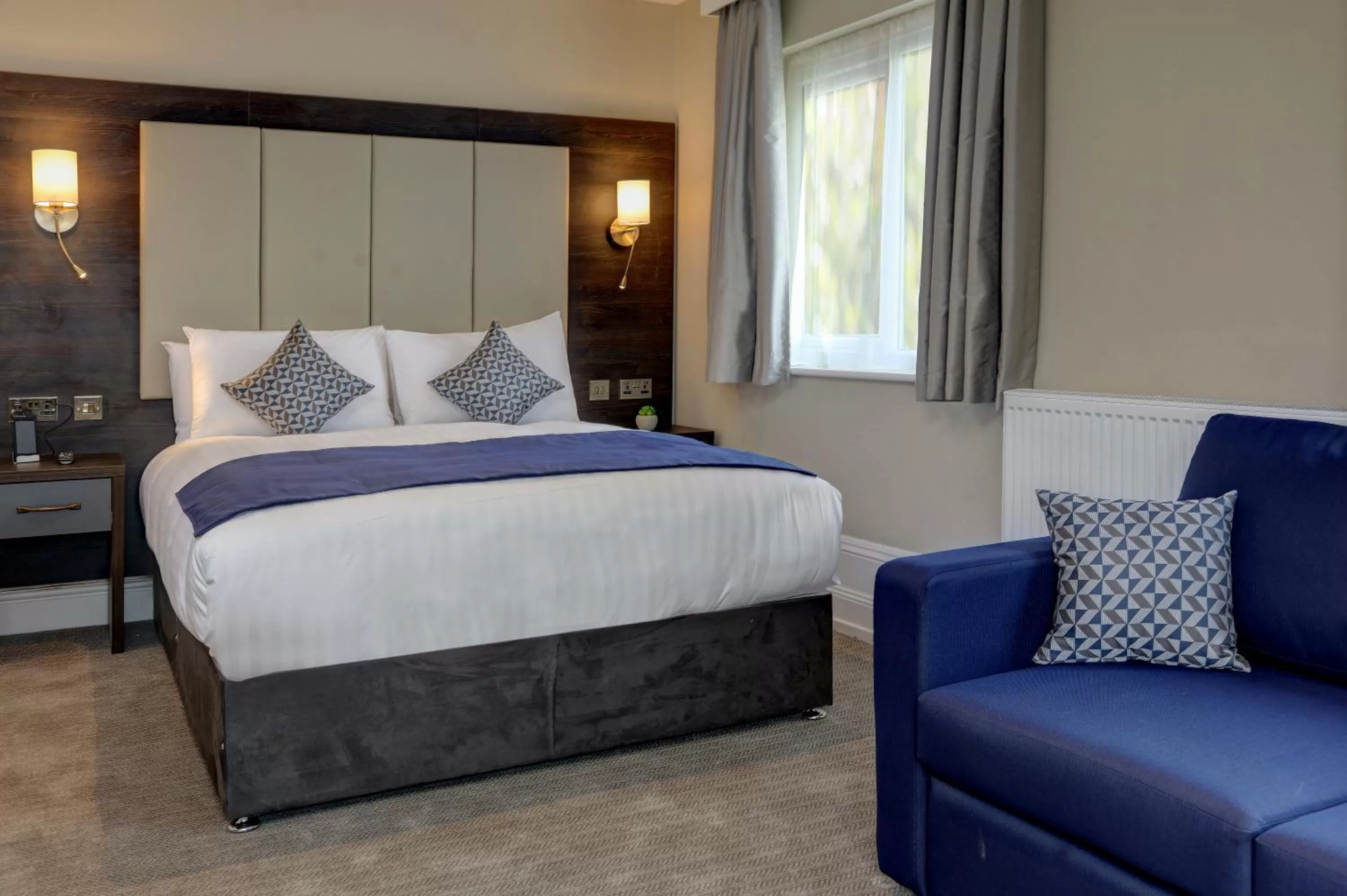 Photo of the whole room, Bed in Trafford Hall Hotel Manchester, Trademark Collection by Wyndham