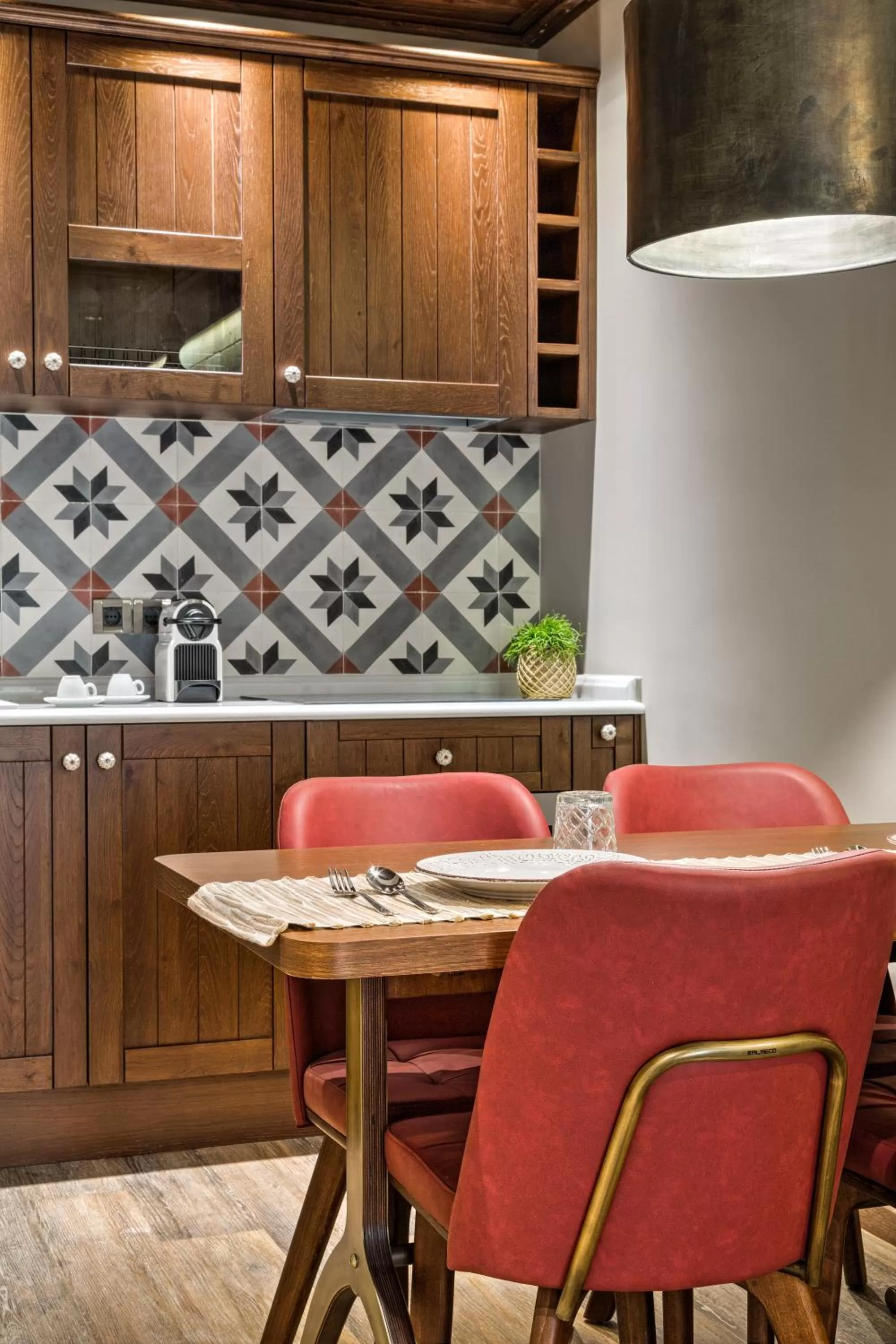 Kitchen or kitchenette in Estia Boutique Apartments