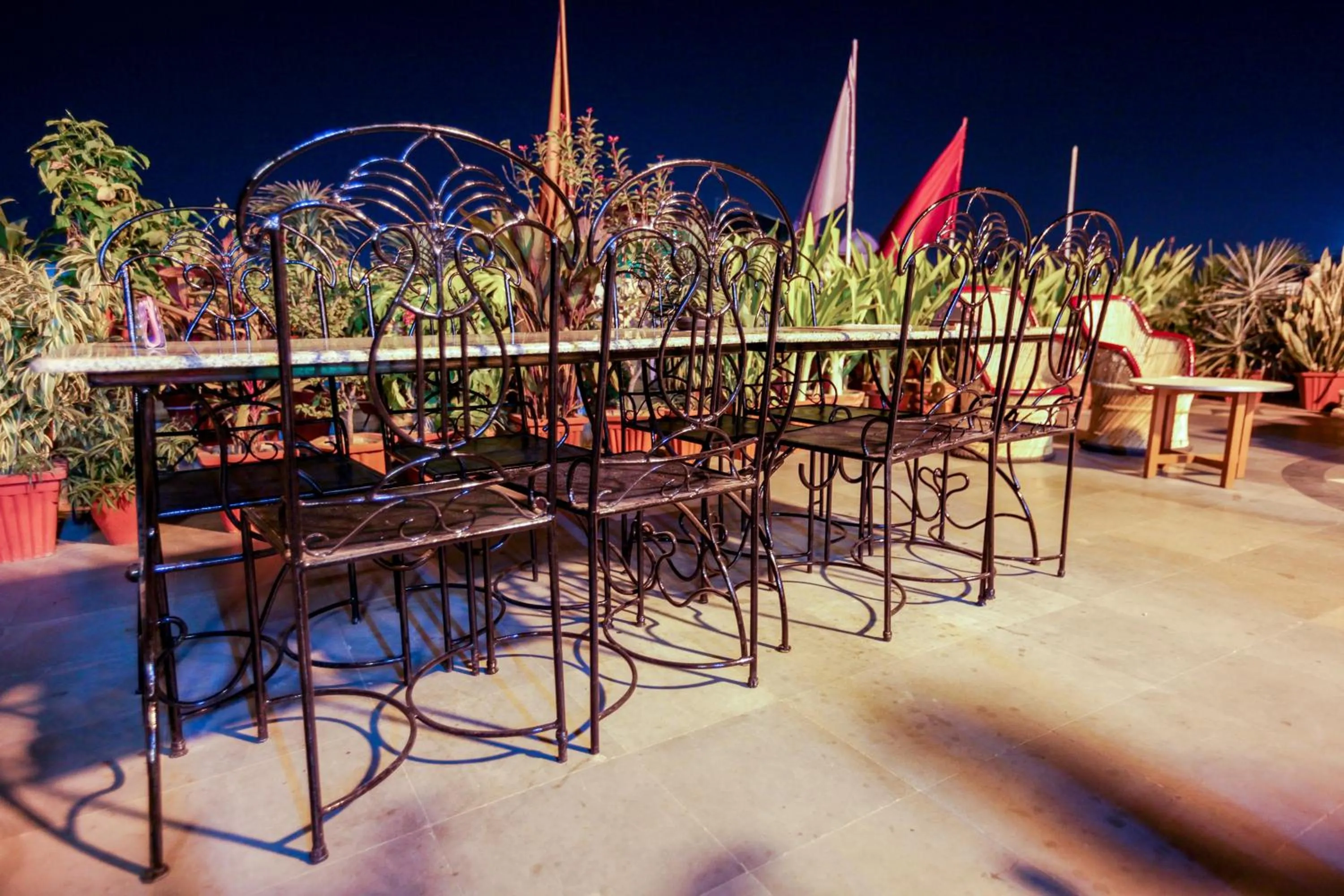 Patio in Hotel Kalyan