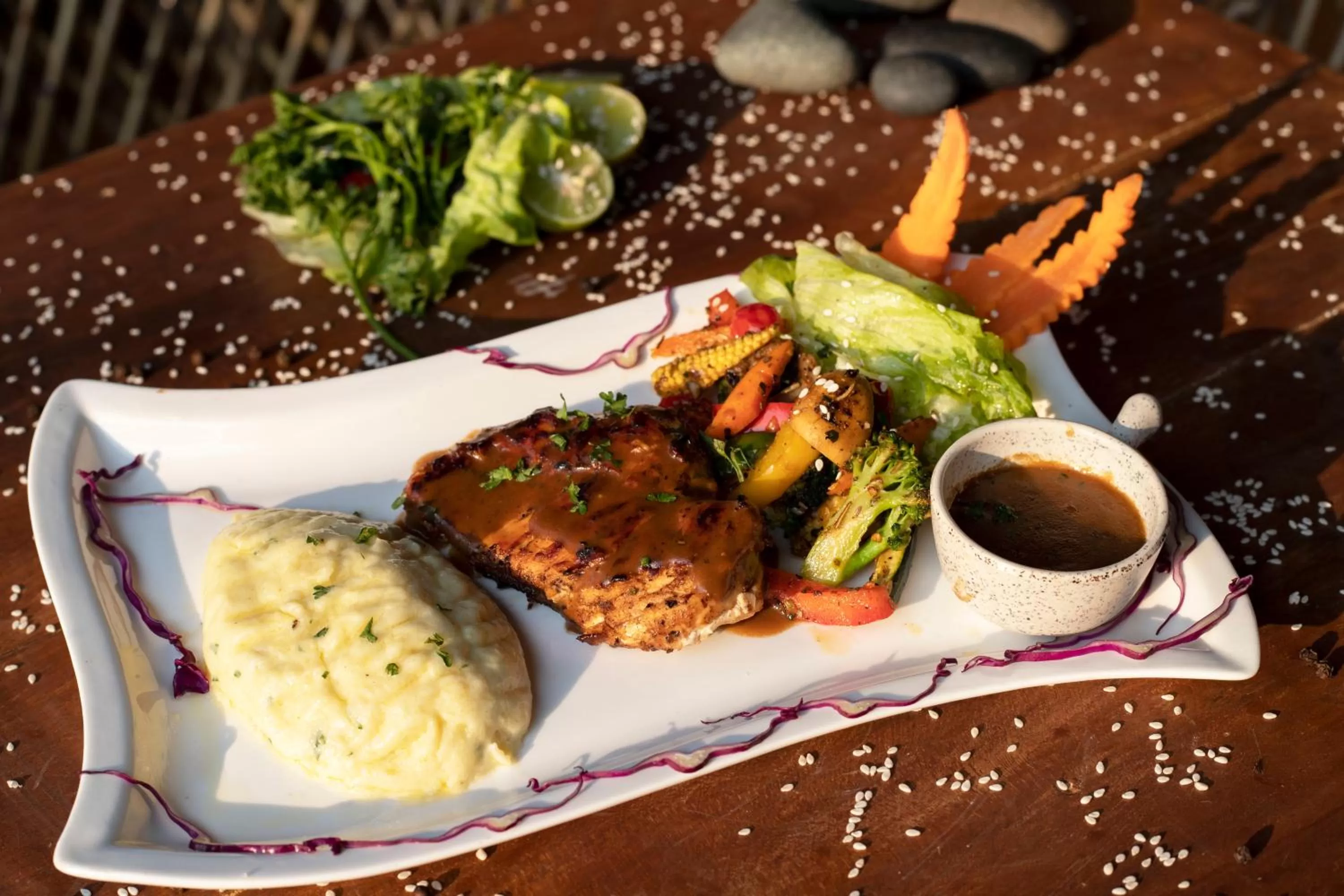 Food and drinks in Wild Berry Resort Agonda