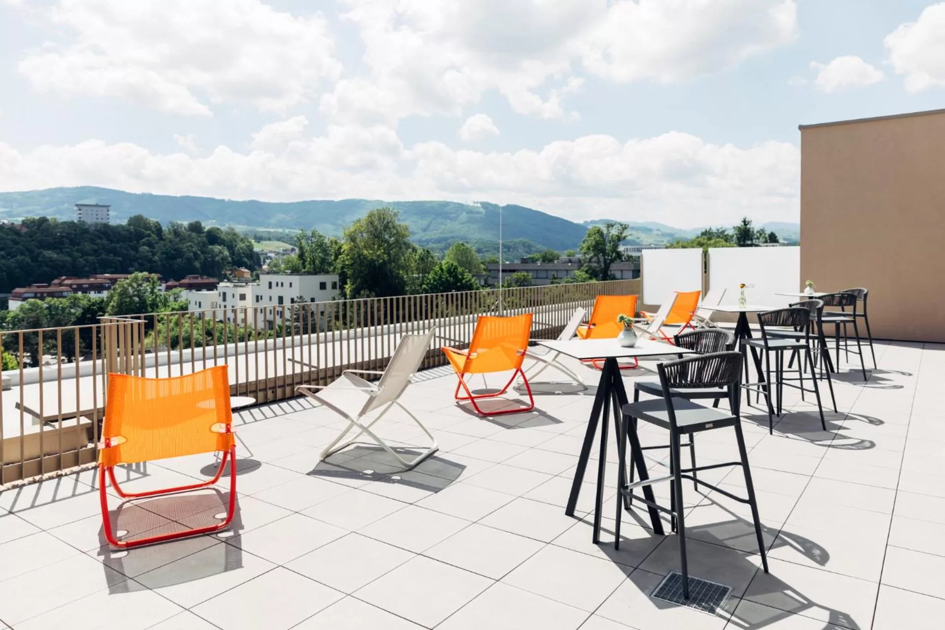 Balcony/Terrace in harry's home Steyr hotel & apartments