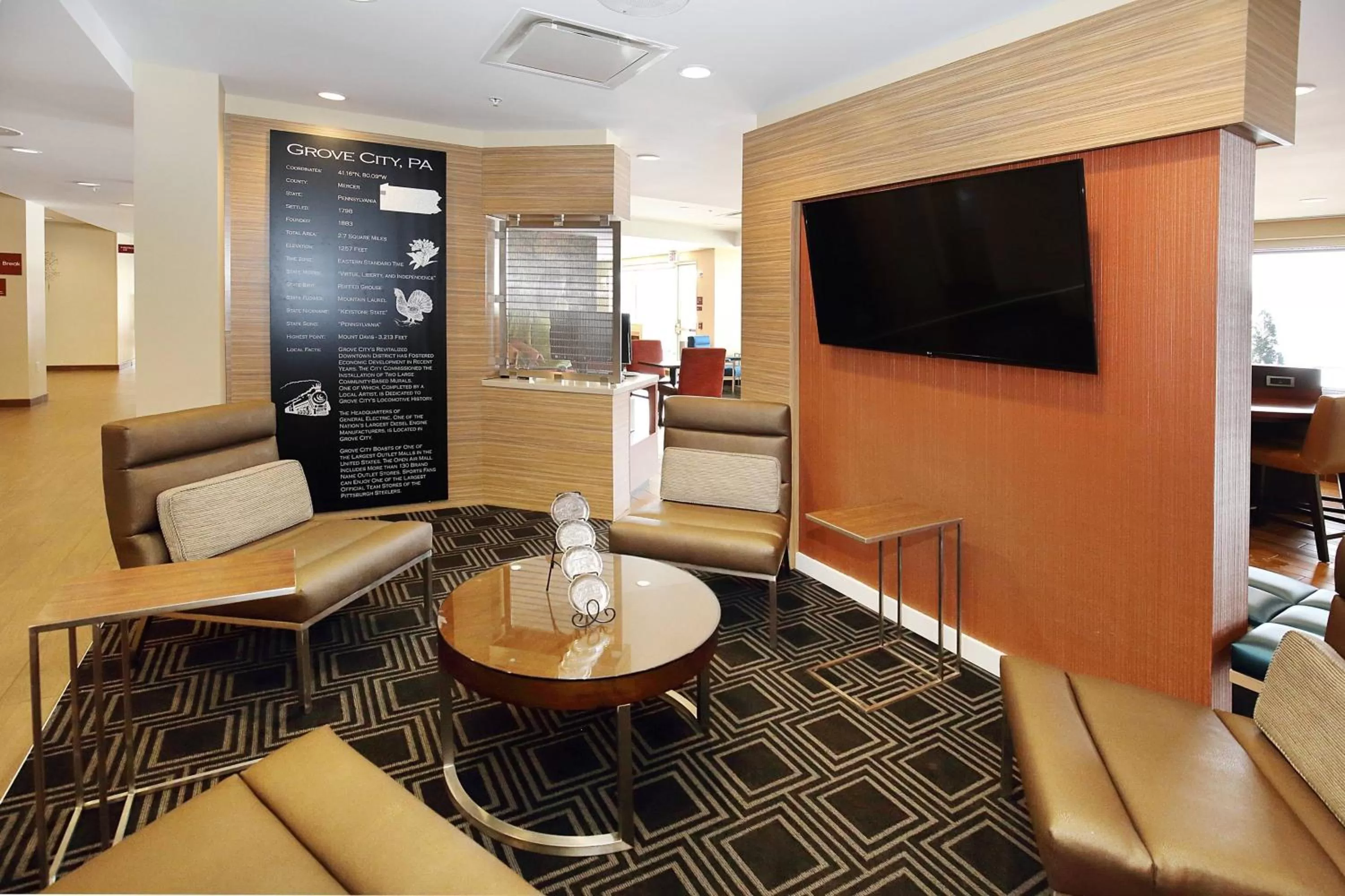 Lobby or reception in TownePlace Suites by Marriott Grove City Mercer/Outlets