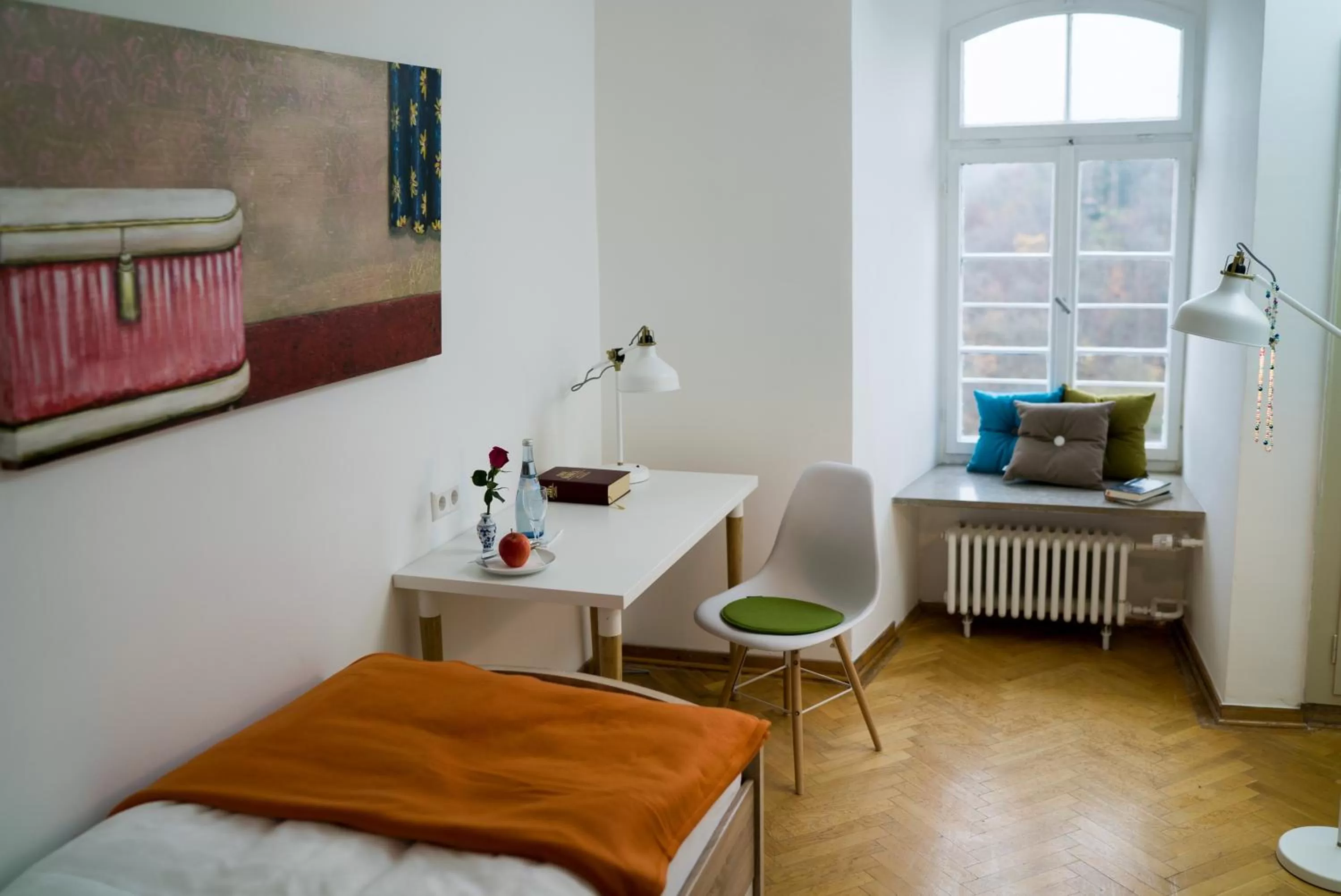 Photo of the whole room, Bed in BioHotel Schloss Kirchberg