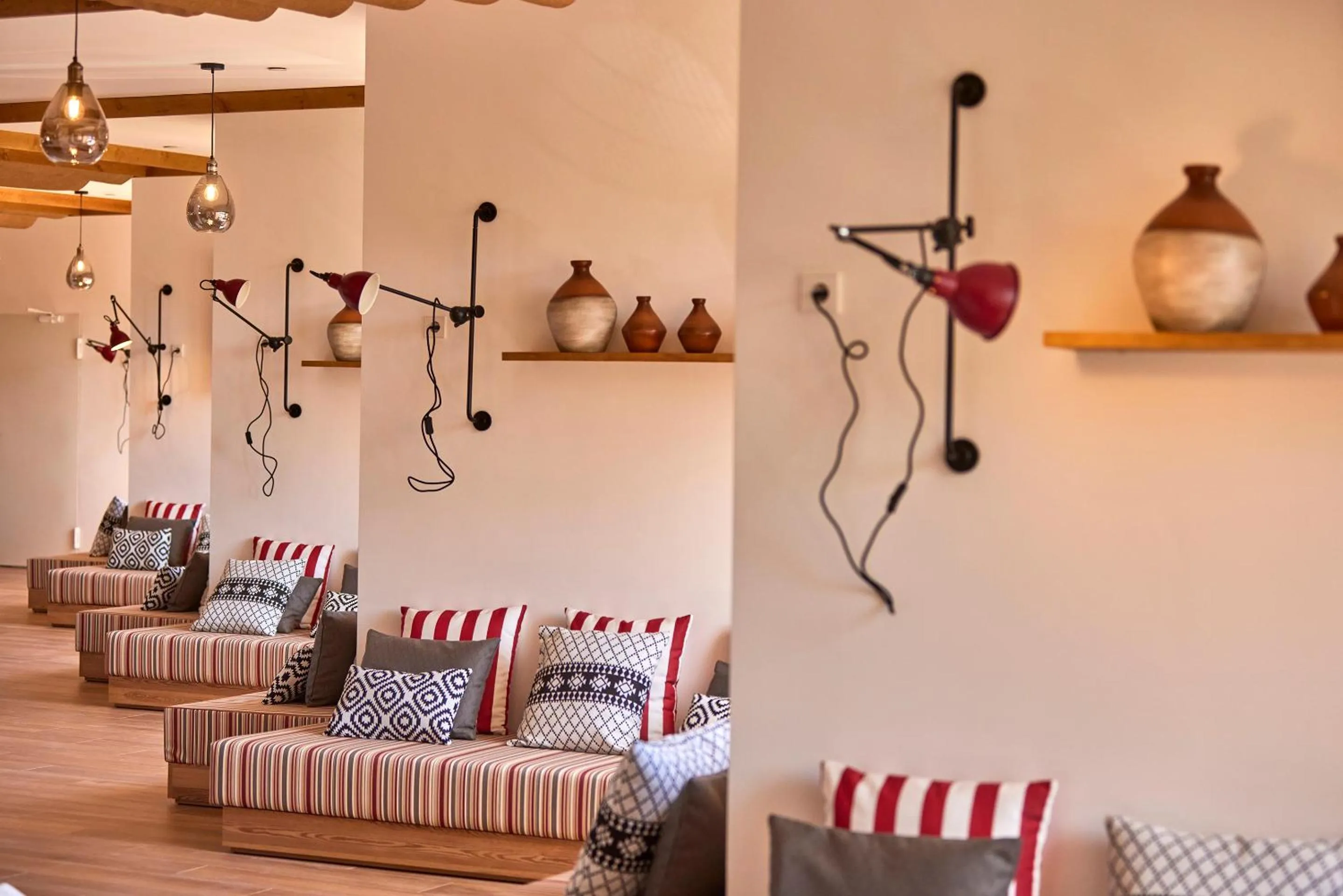 Living room in tent Palmanova