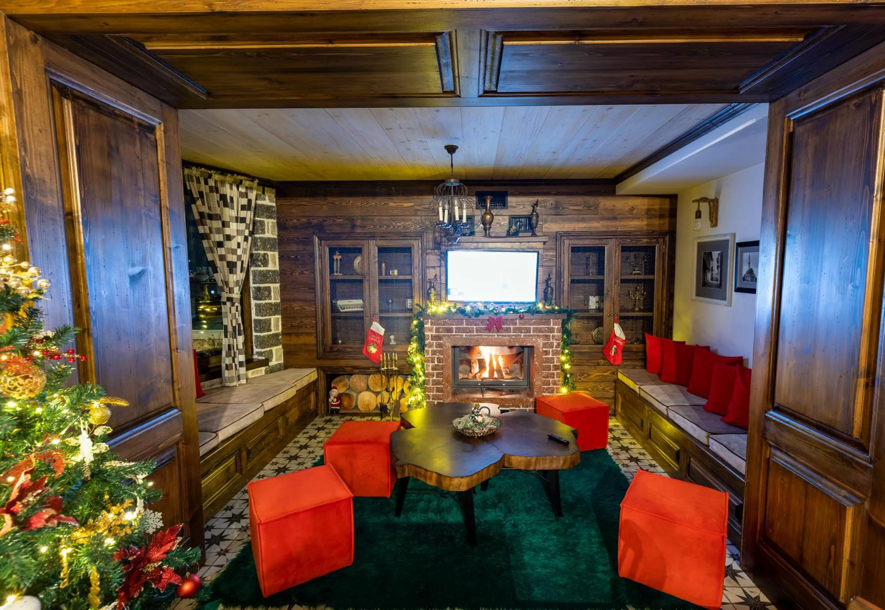 Lounge or bar in Bujtina Oxhaku