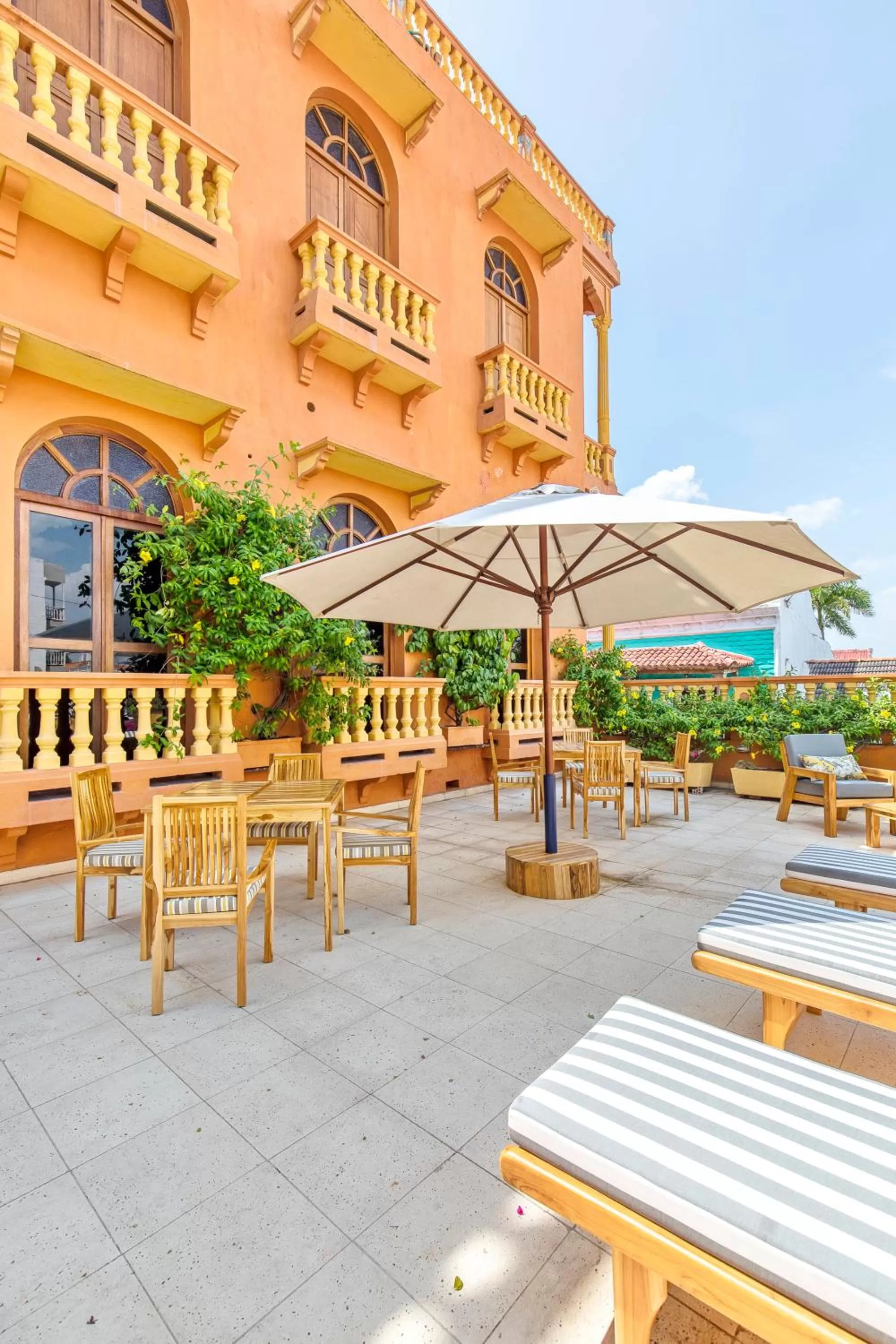 Pool view in Casa Morales Getsemaní