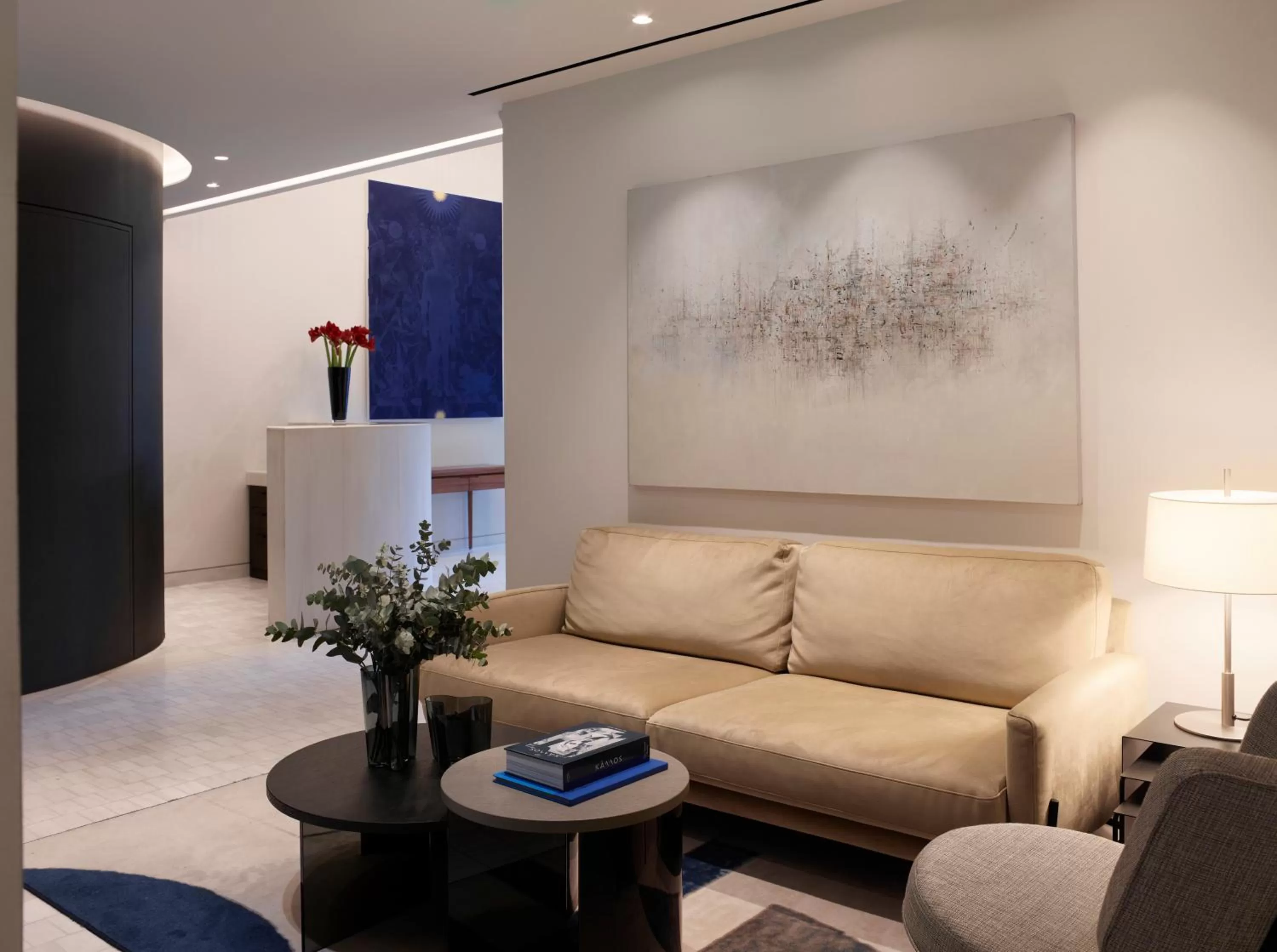 Lobby or reception in xenodocheio Milos