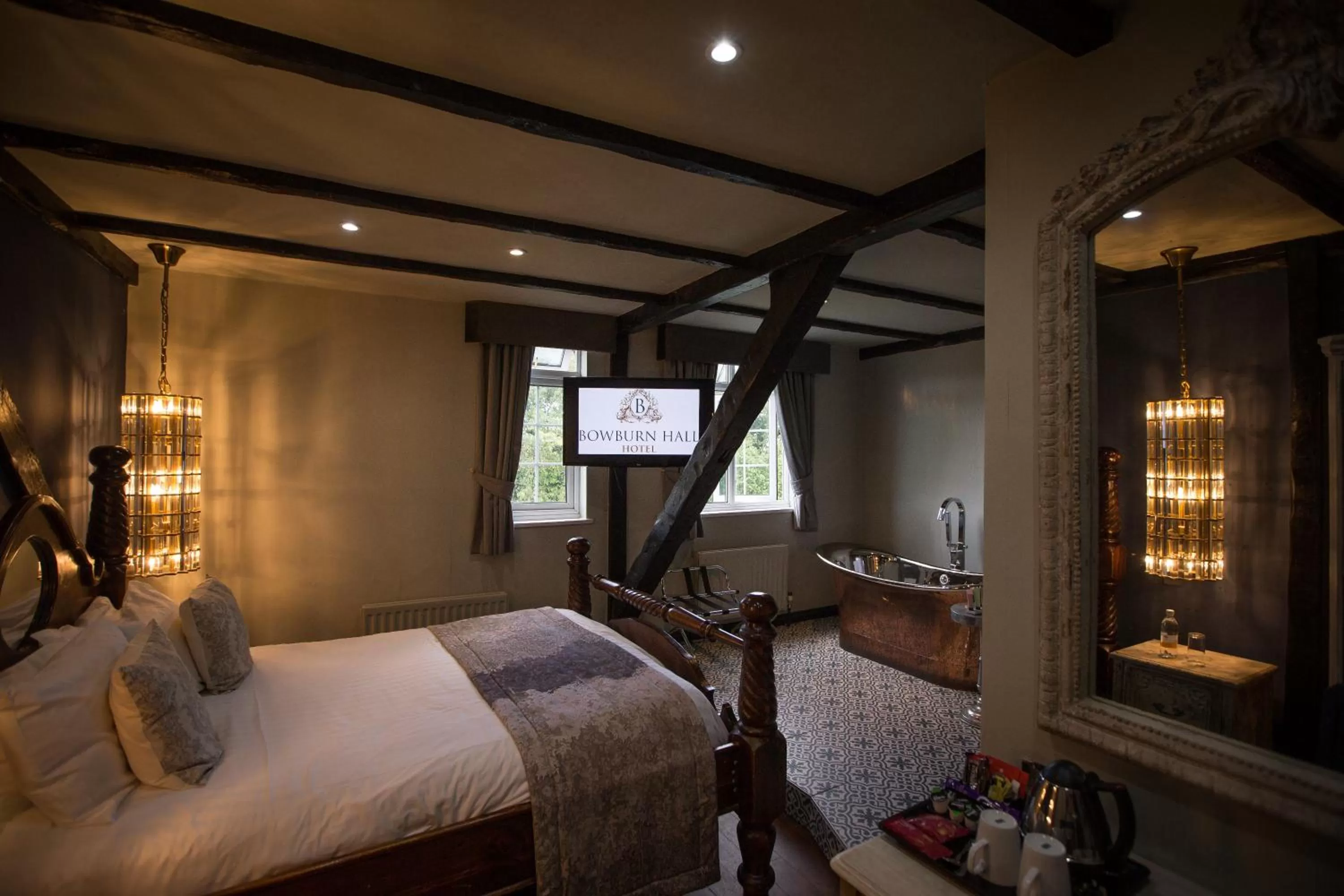 Bedroom, Bed in Bowburn Hall Hotel