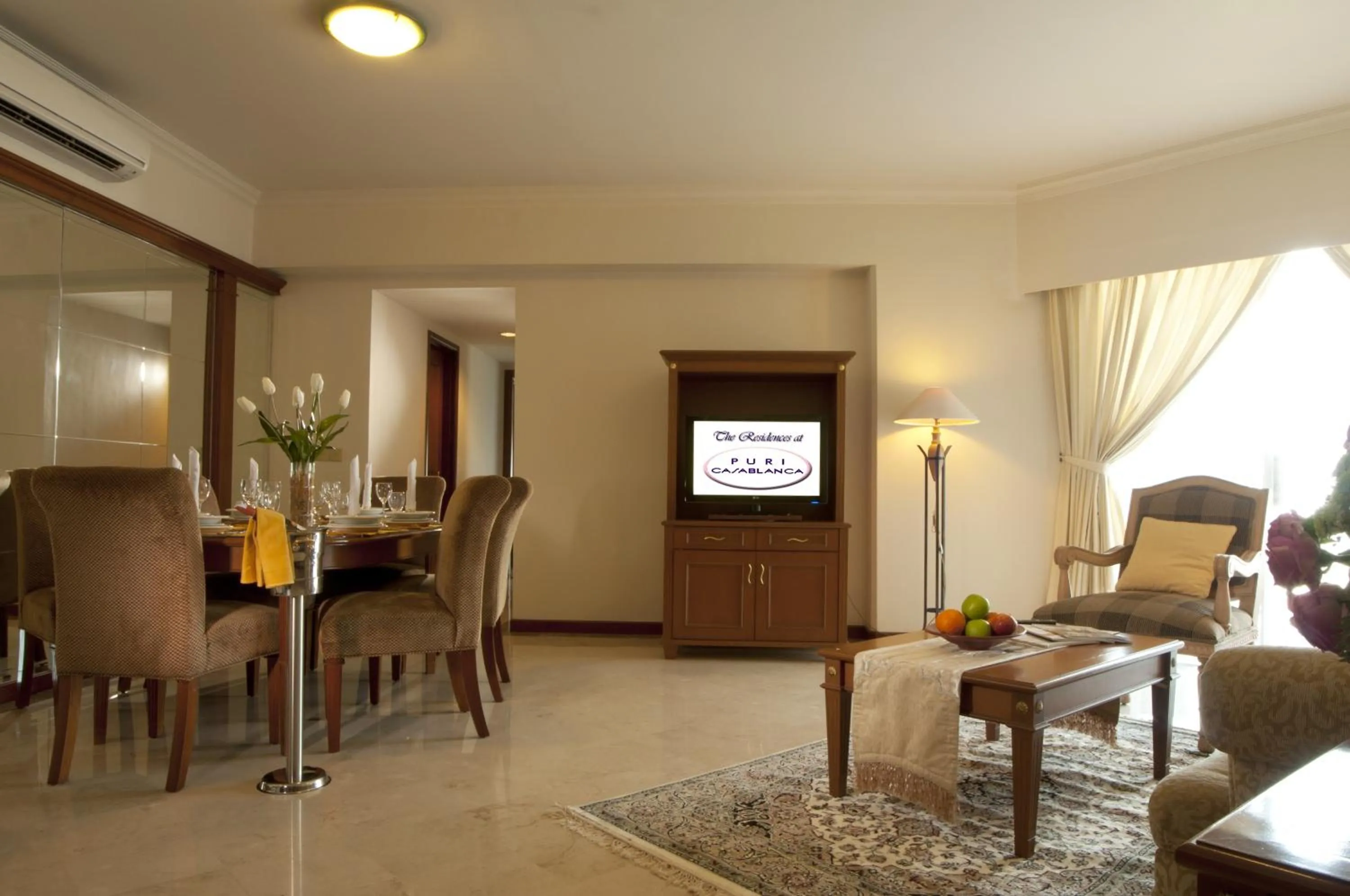 Deluxe Two-Bedroom Apartment in The Residences at Puri Casablanca