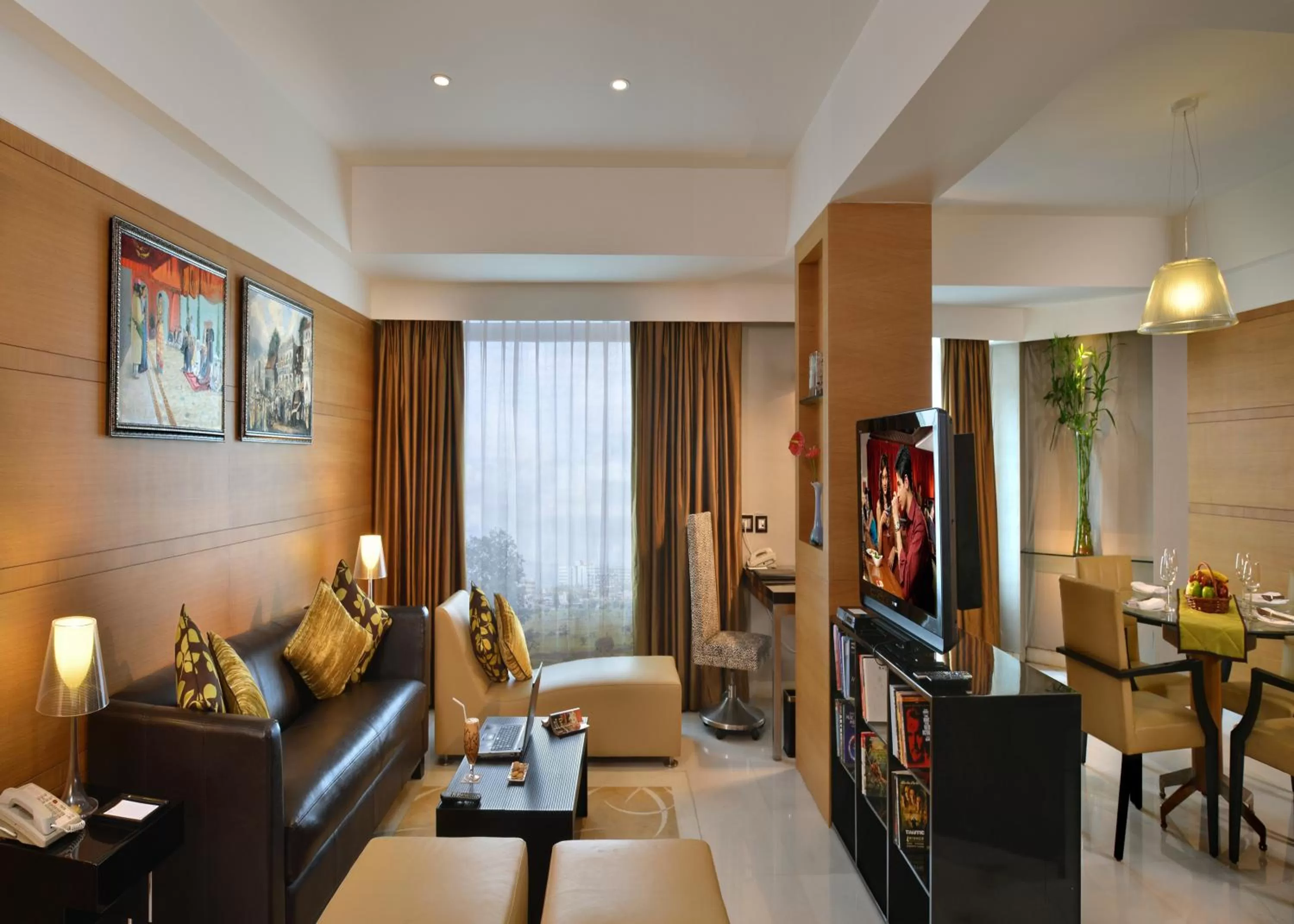 Seating area in The Golkonda Hotel