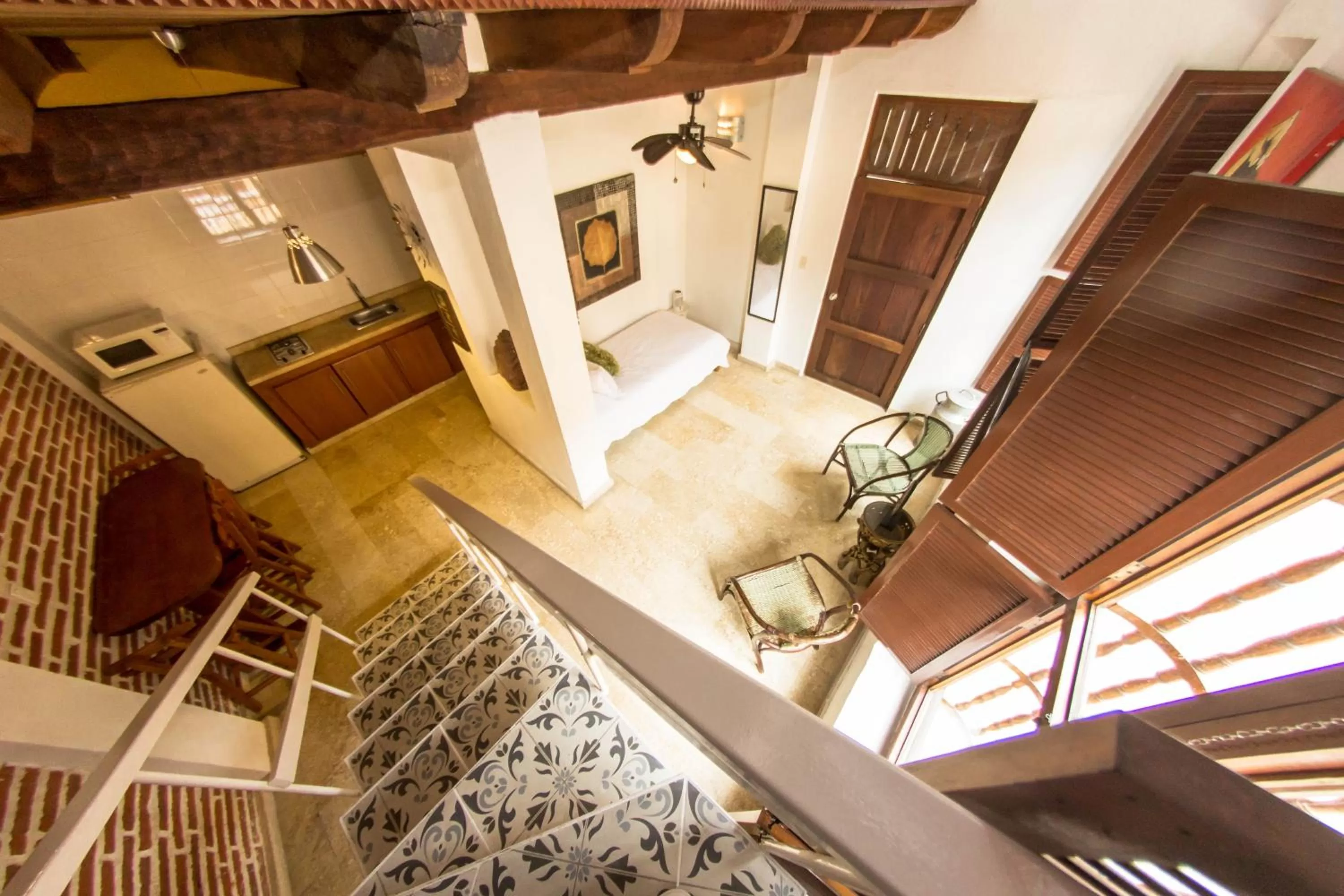 Living room, Kitchen/Kitchenette in Hotel Casa Gloria Boutique