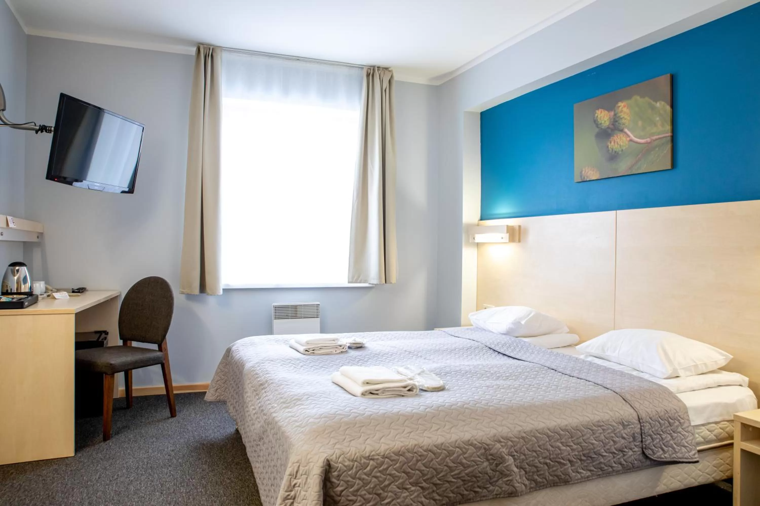 Bedroom, Bed in Rija Bauska Hotel