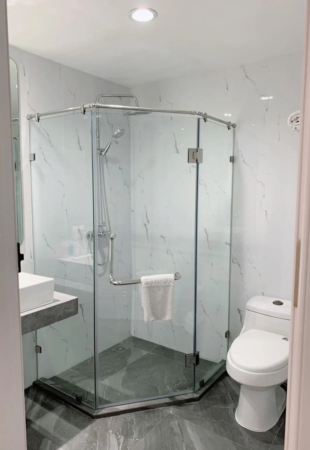 Shower in Miloft Sathorn Hotel - SHA Plus Certified