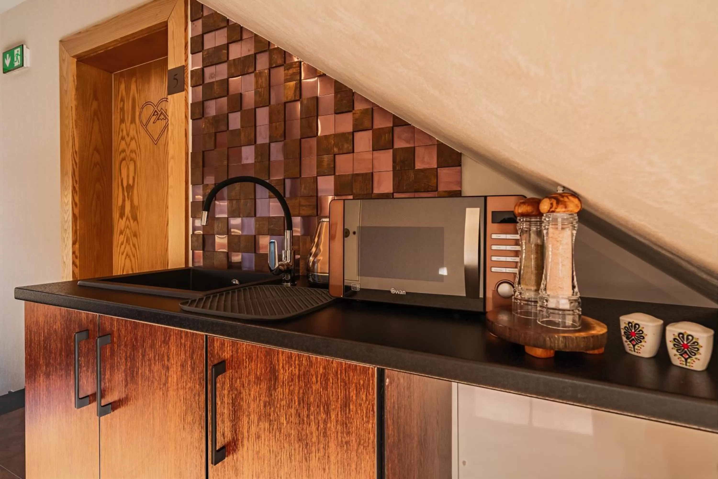 Coffee/tea facilities, Kitchen/Kitchenette in Serce Tatr Residence Zakopane - blisko Krupówek