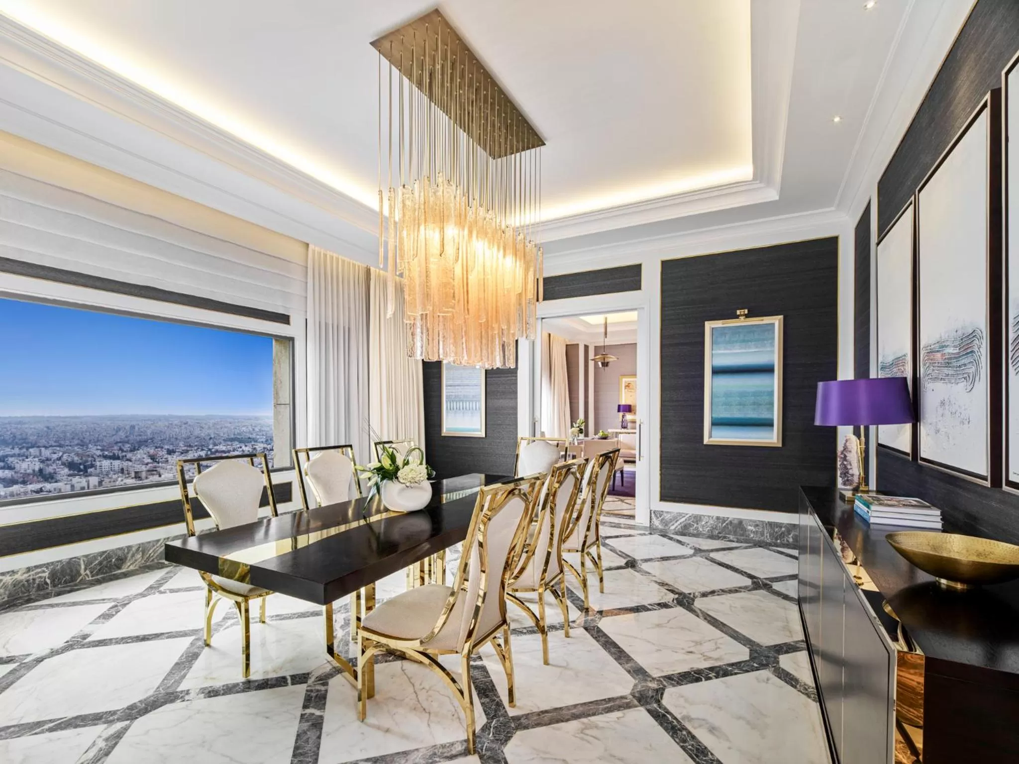 Seating area in Fairmont Amman