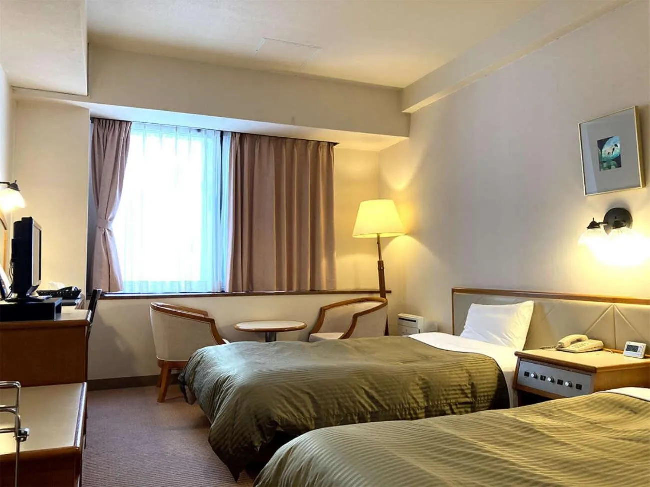 Photo of the whole room, Bed in Miyajima Coral Hotel