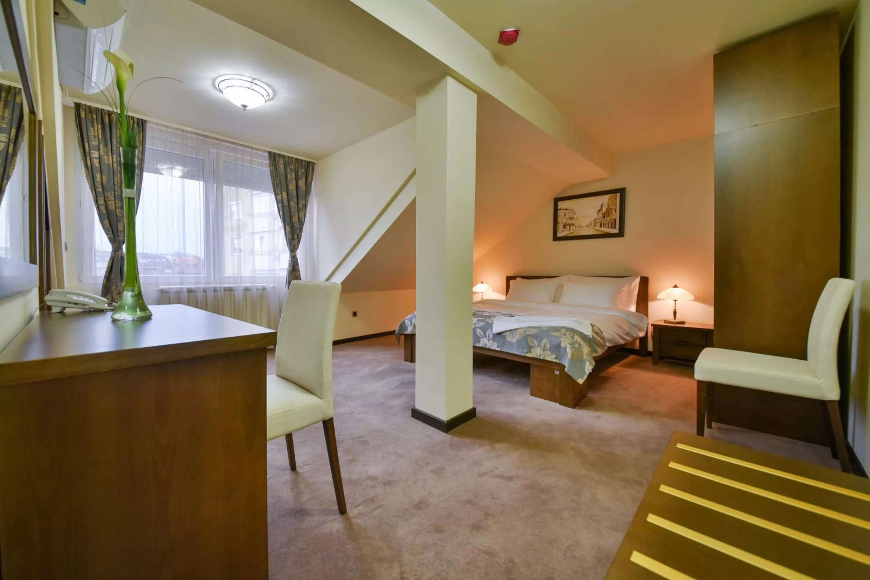 Bedroom, Bed in Garni Hotel Central Lux