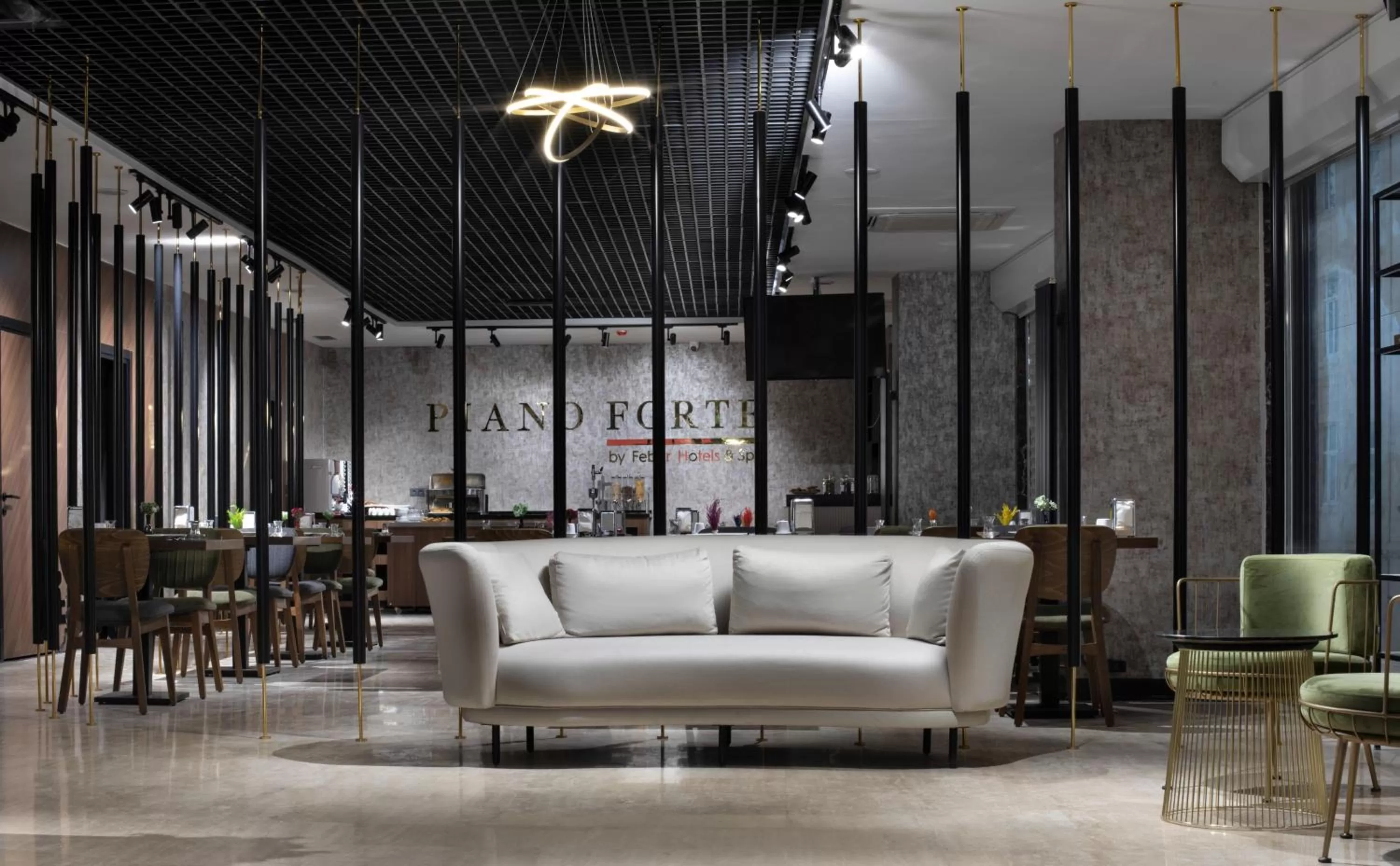 Seating area in Pianoforte by Febor Hotels&Spa