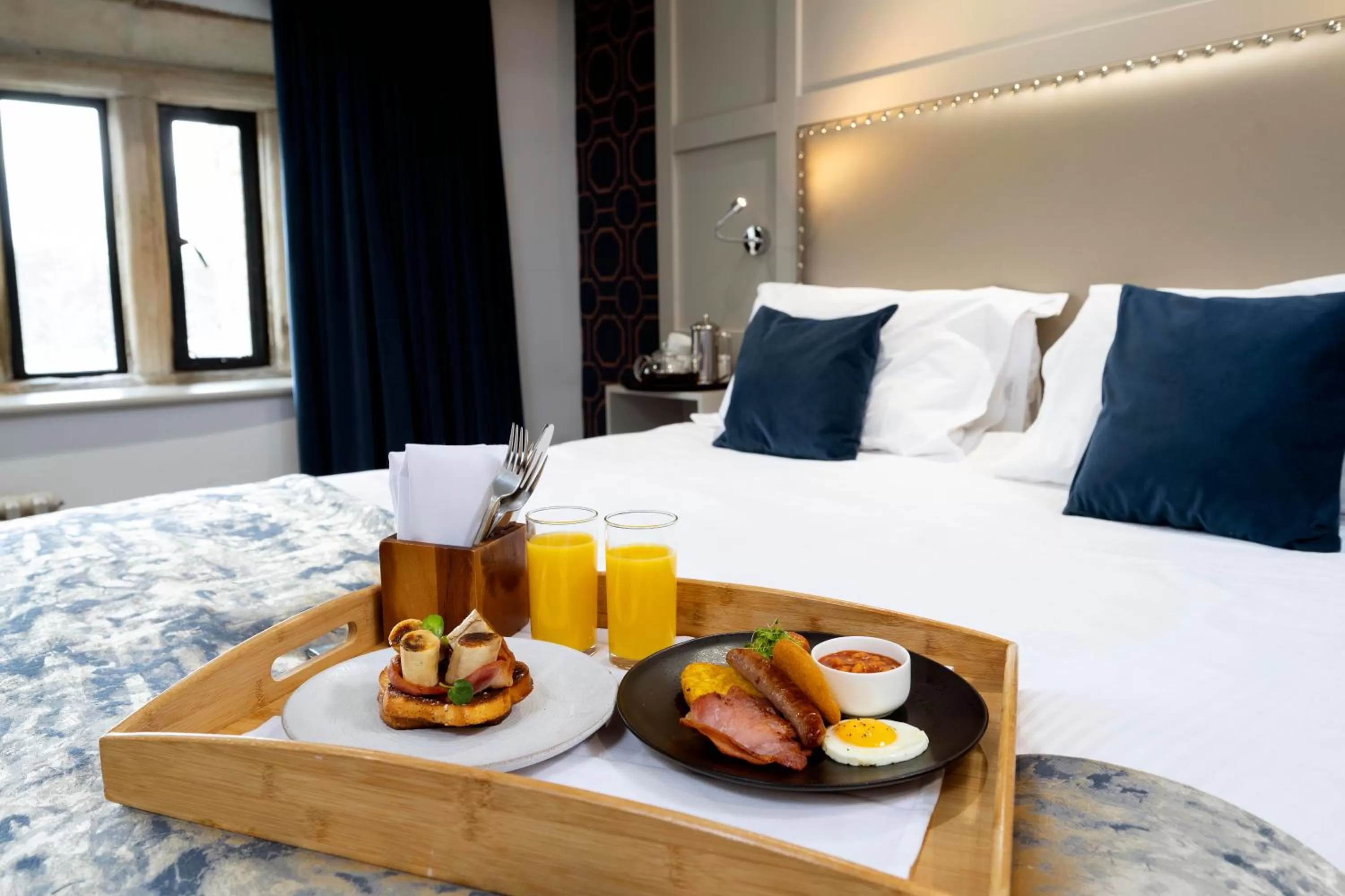 Bed in Stanley House Hotel & Spa