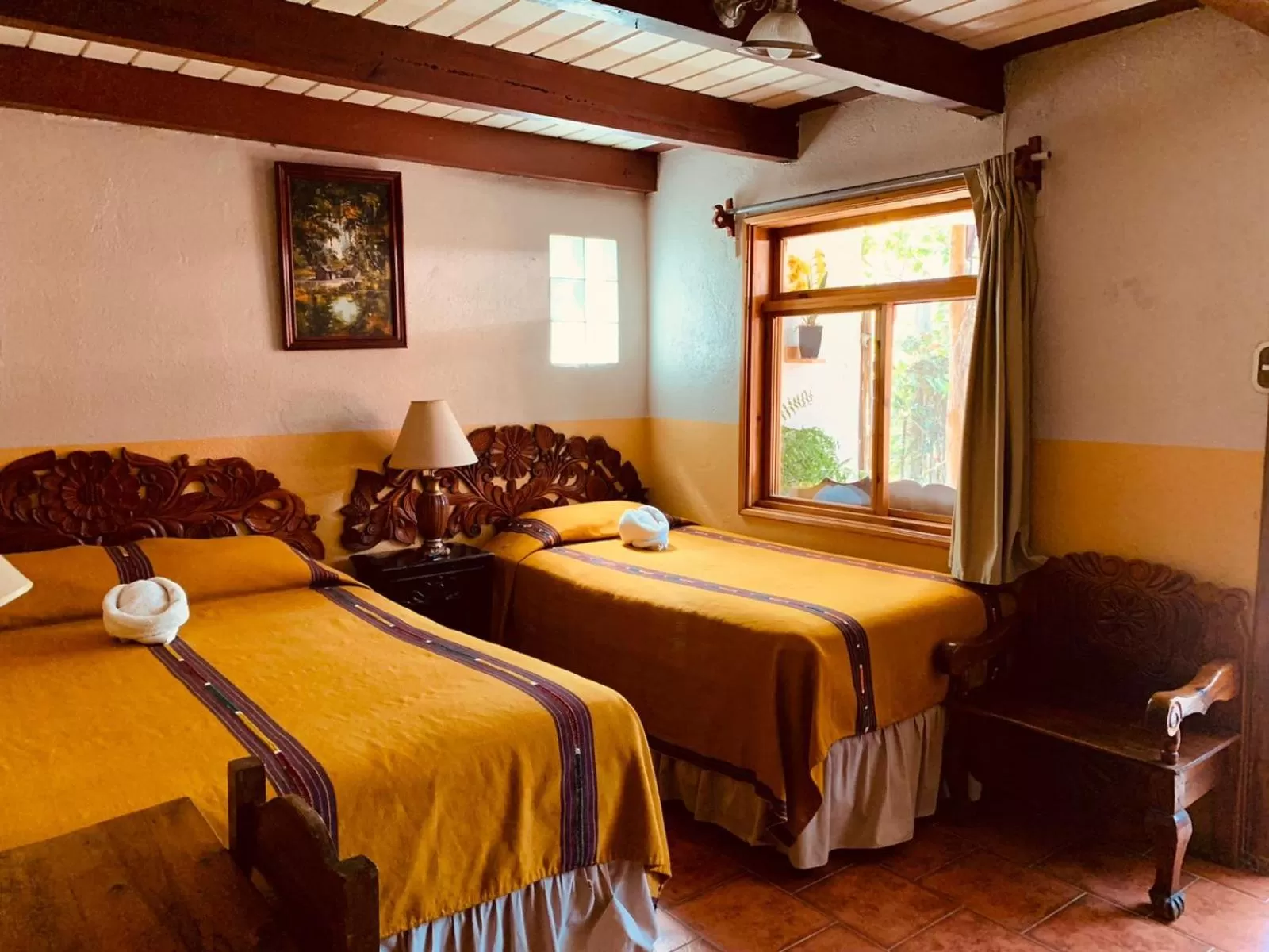 Bed in Hotel Utz Jay