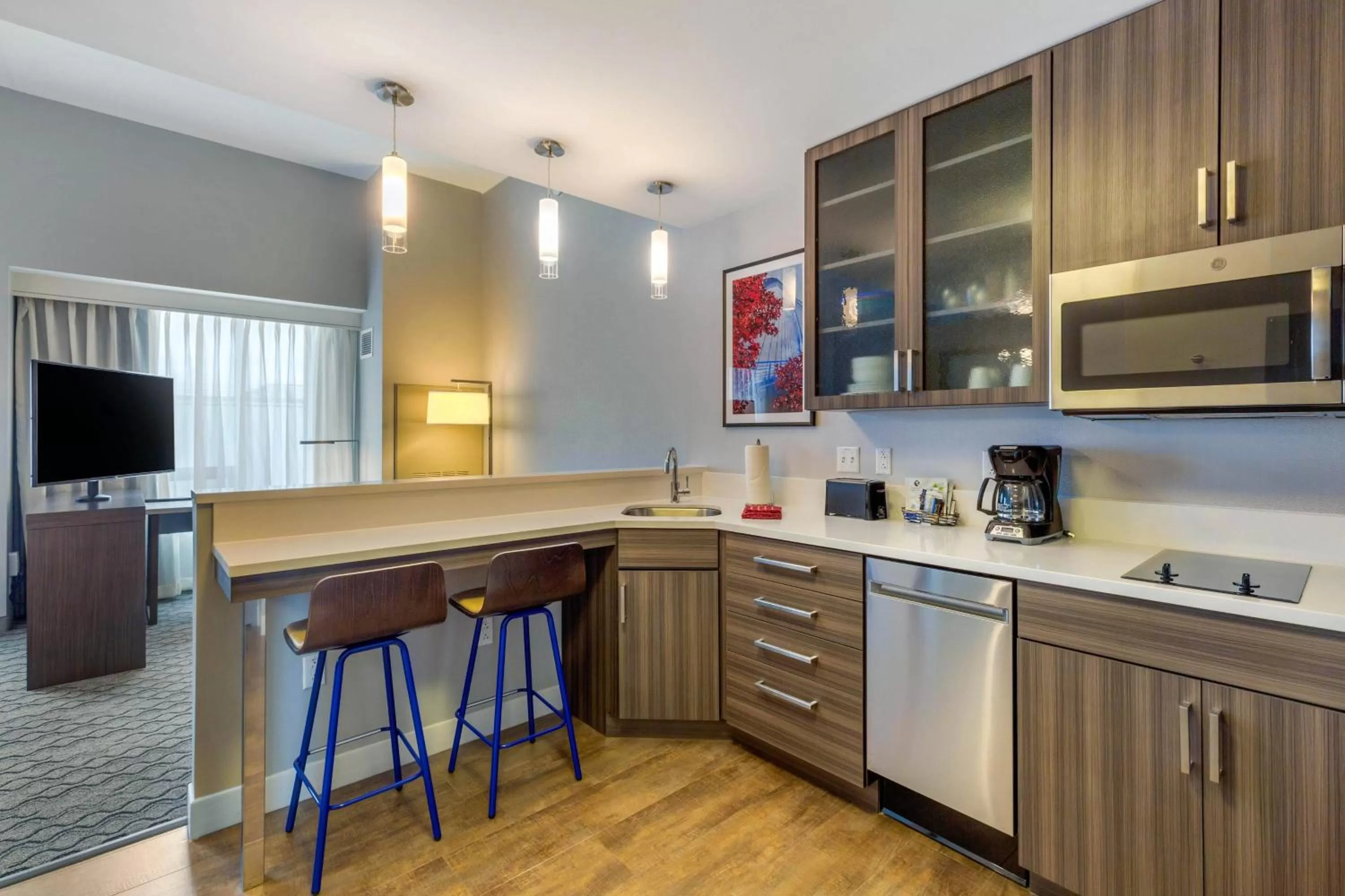 Kitchen or kitchenette in Residence Inn Providence Downtown