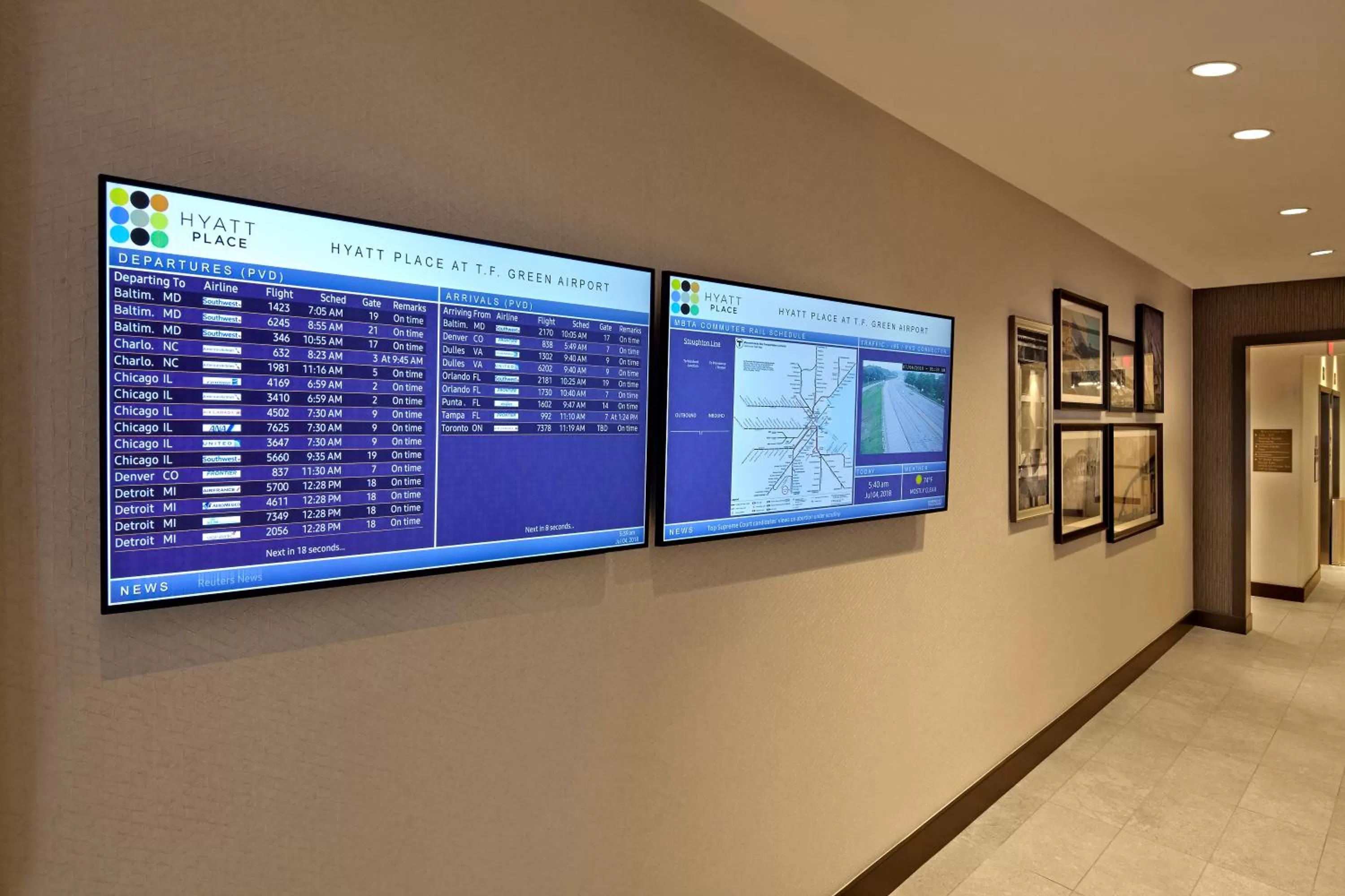 Area and facilities in Hyatt Place Warwick/Providence Airport