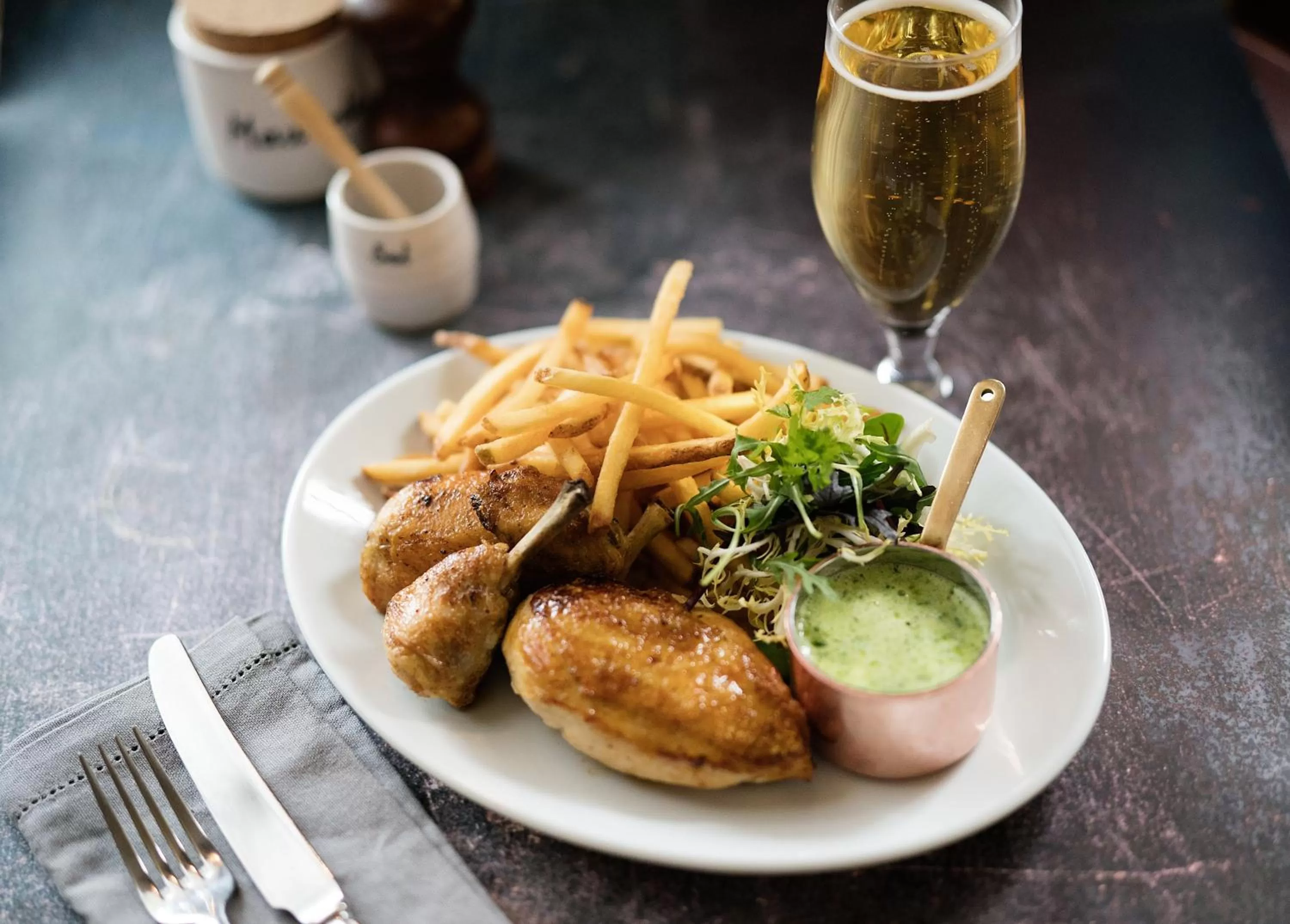 Food close-up in Hotel Du Vin Stratford