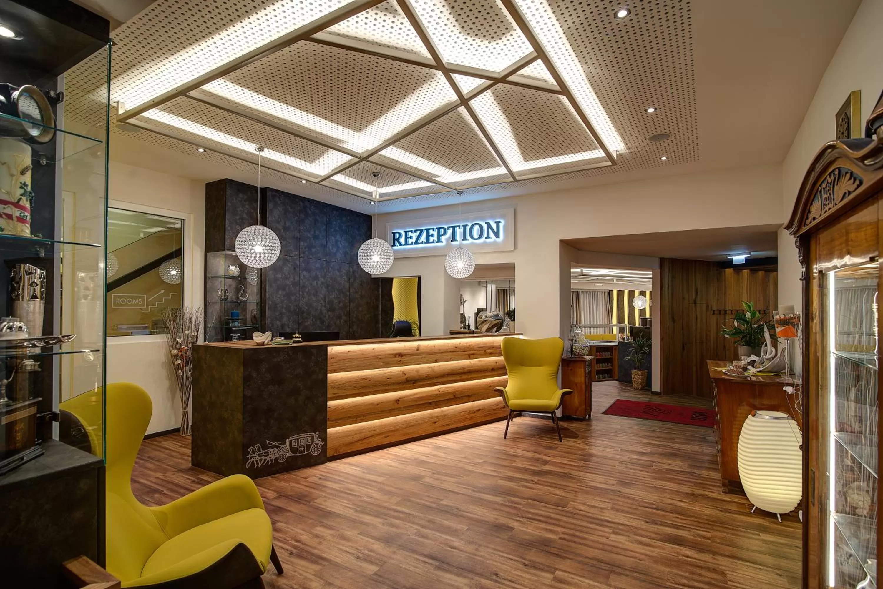 Lobby or reception in Hotel zur Post