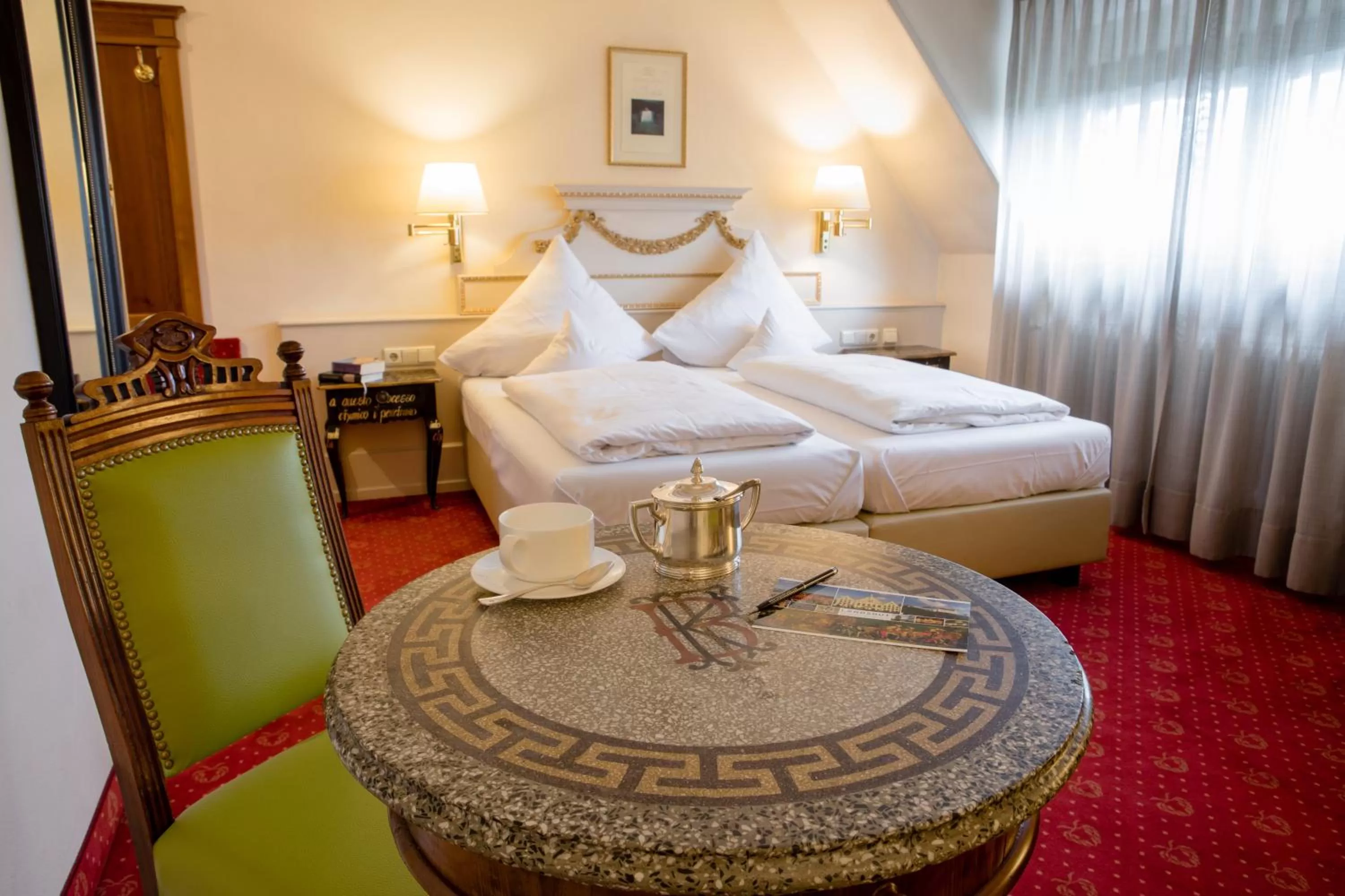 Photo of the whole room, Bed in Simones Hotel Fürstenhof