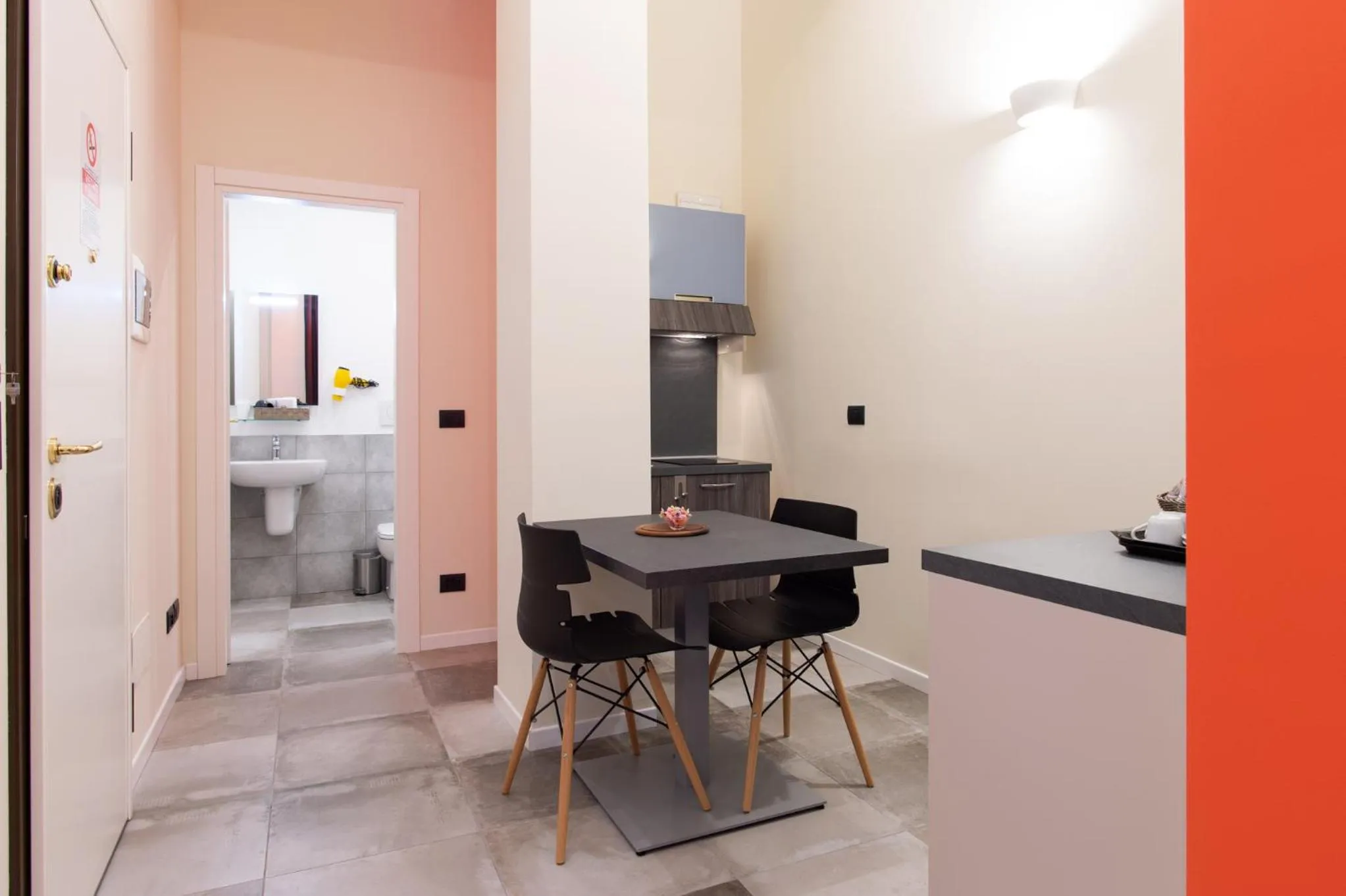 Kitchen or kitchenette in Aparthotel Porta Nuova