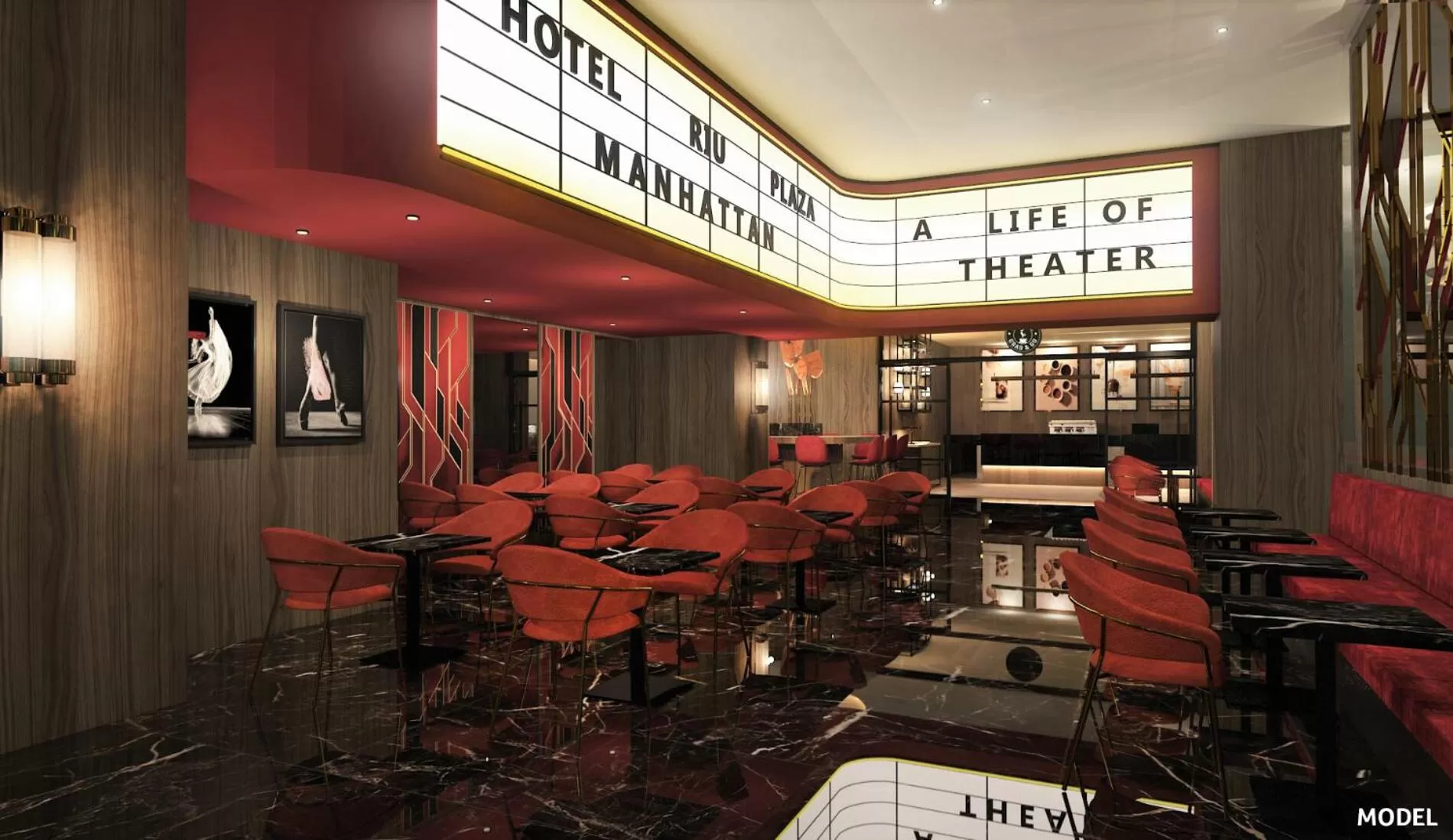 Lounge or bar in Riu Plaza Manhattan Times Square