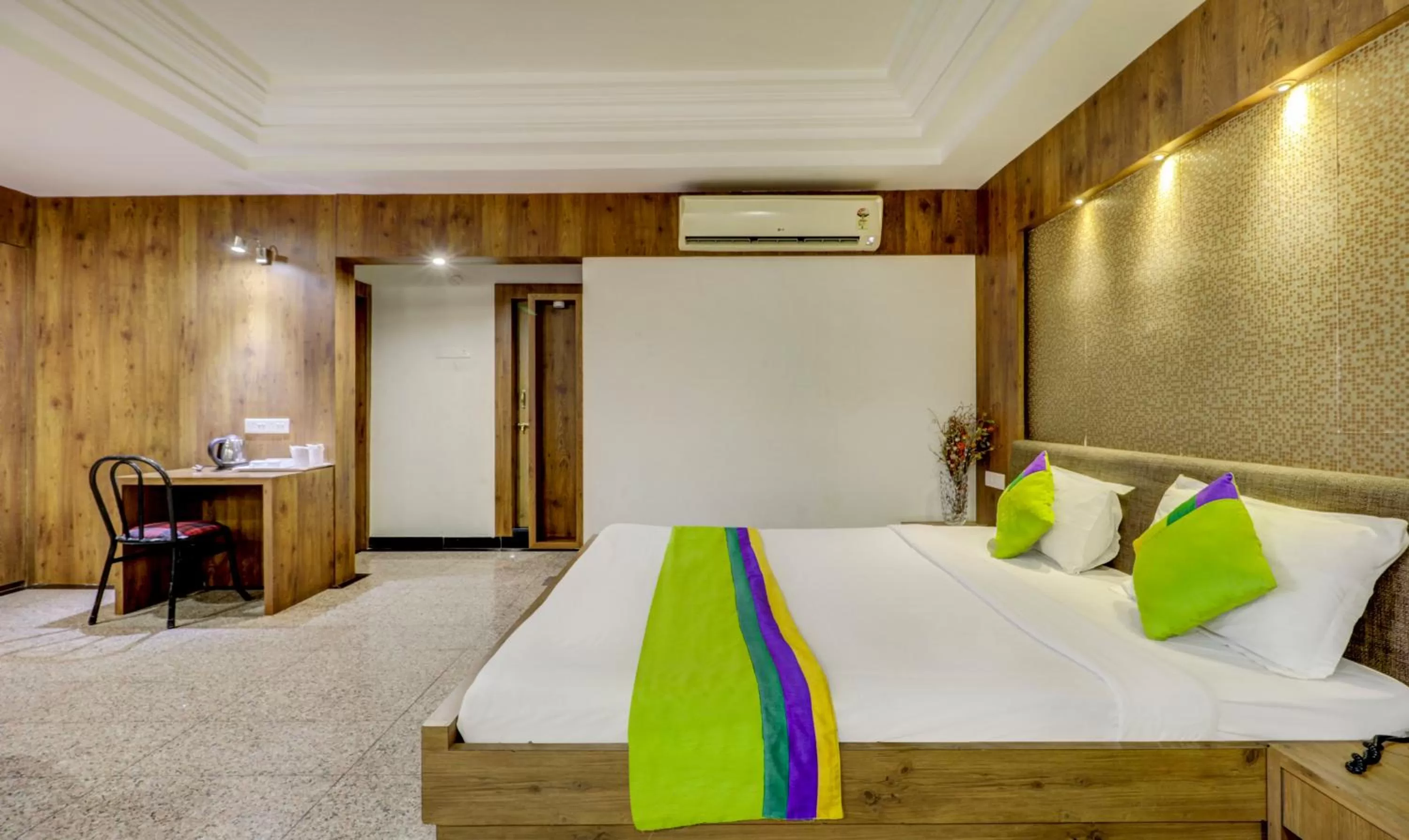 Bed in Treebo Trend Orange City