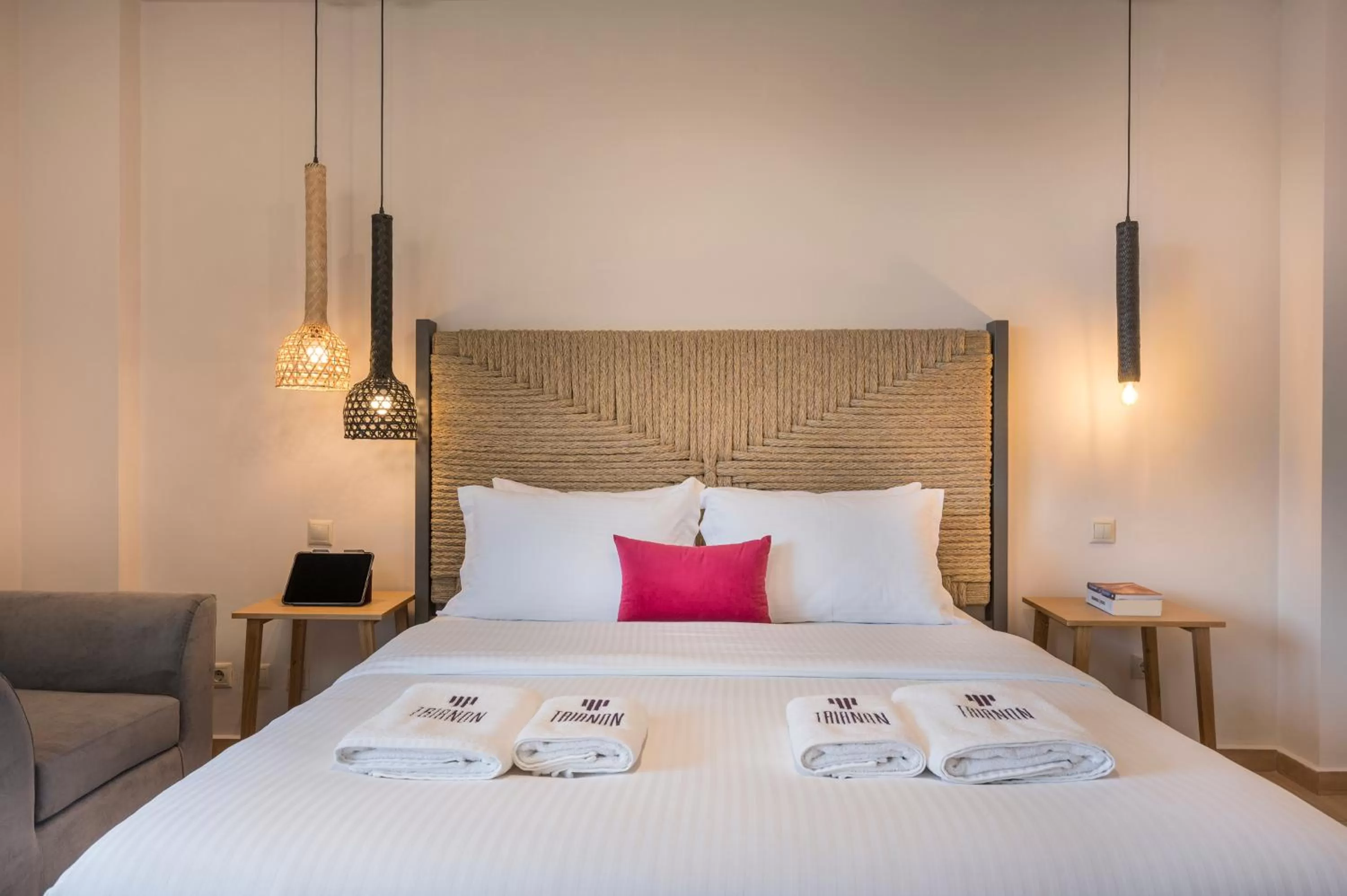 Bed in Trianon Luxury Apartments & Suites