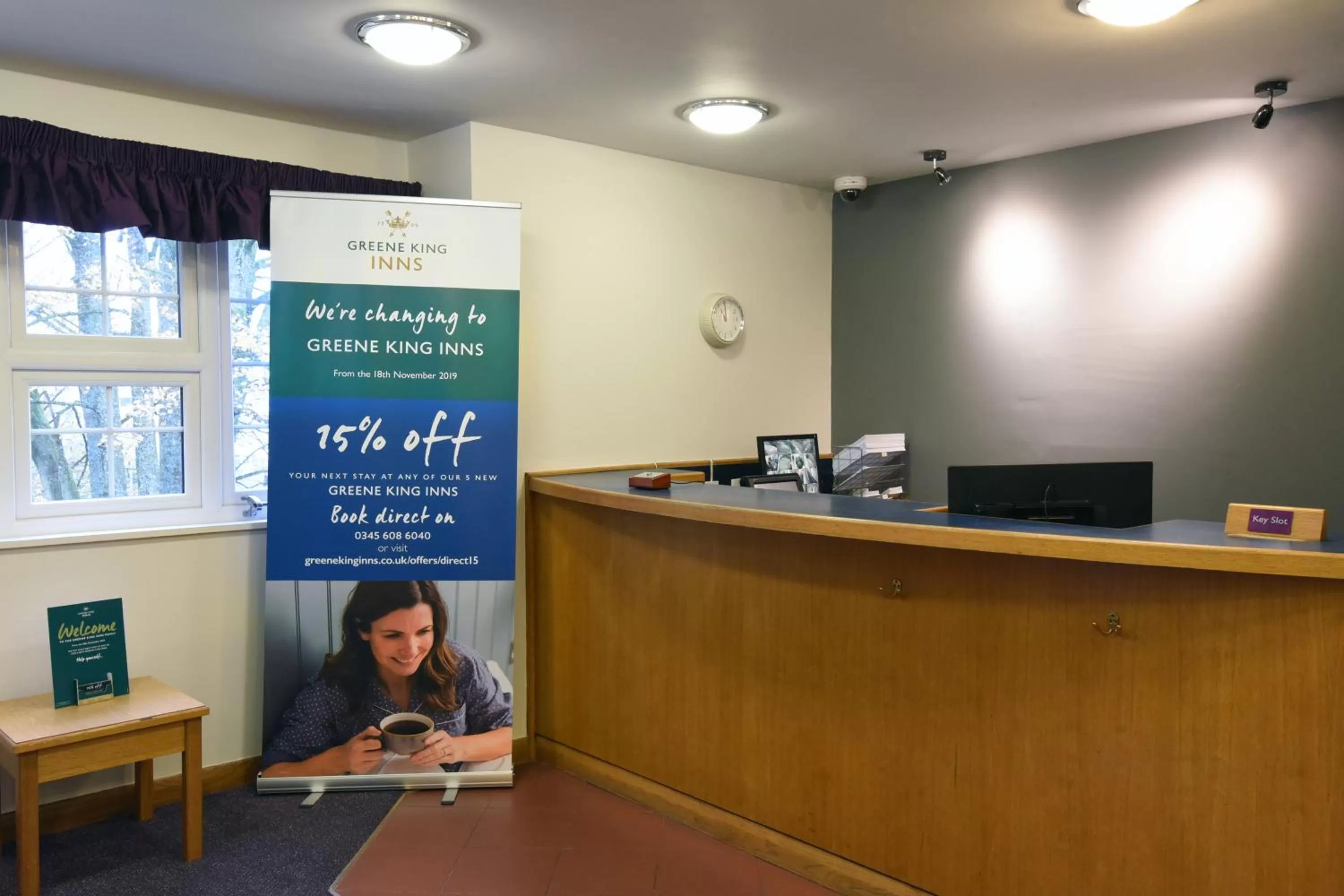 Lobby or reception in The Mount by Greene King Inns