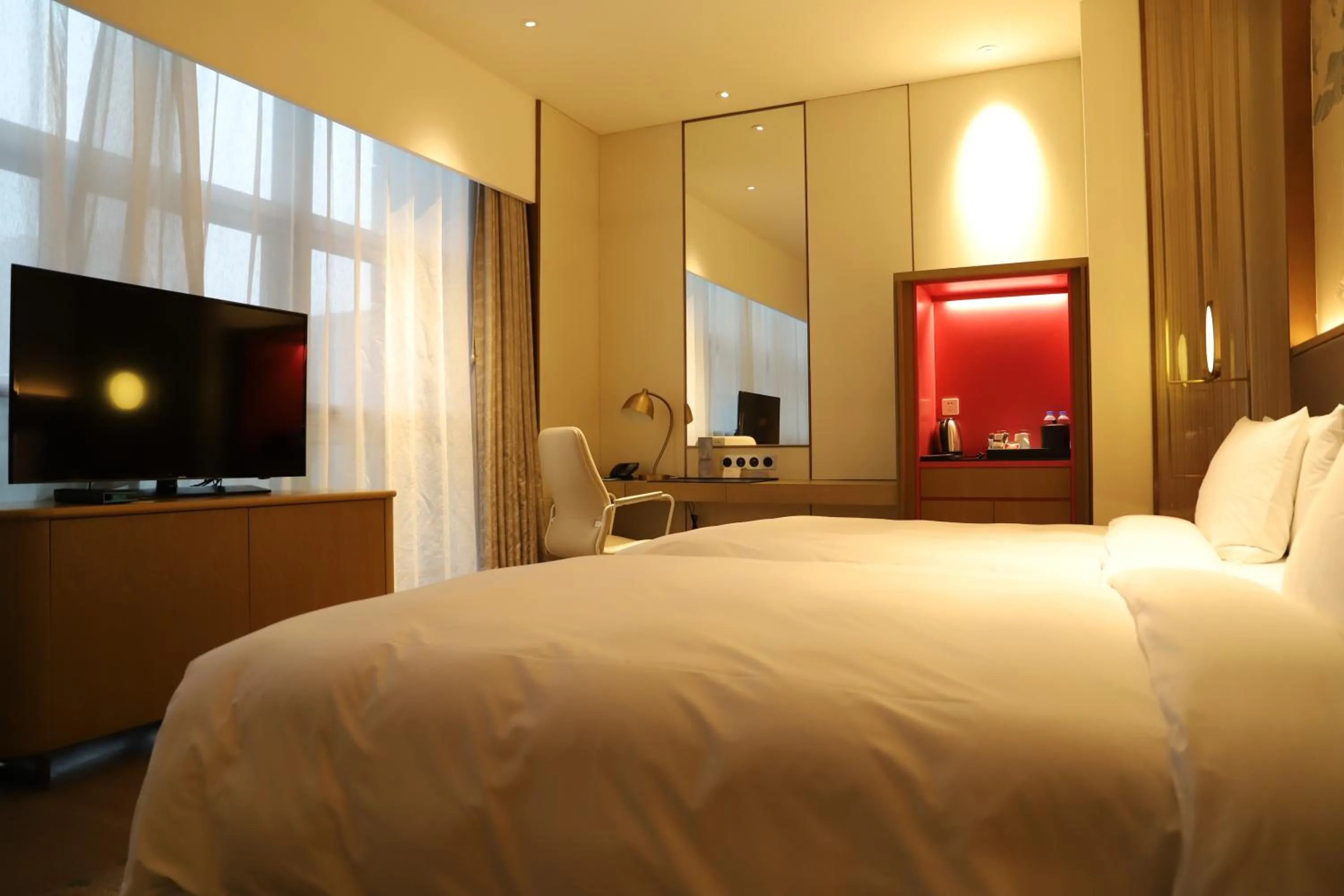 View (from property/room), Bed in Radisson Suzhou