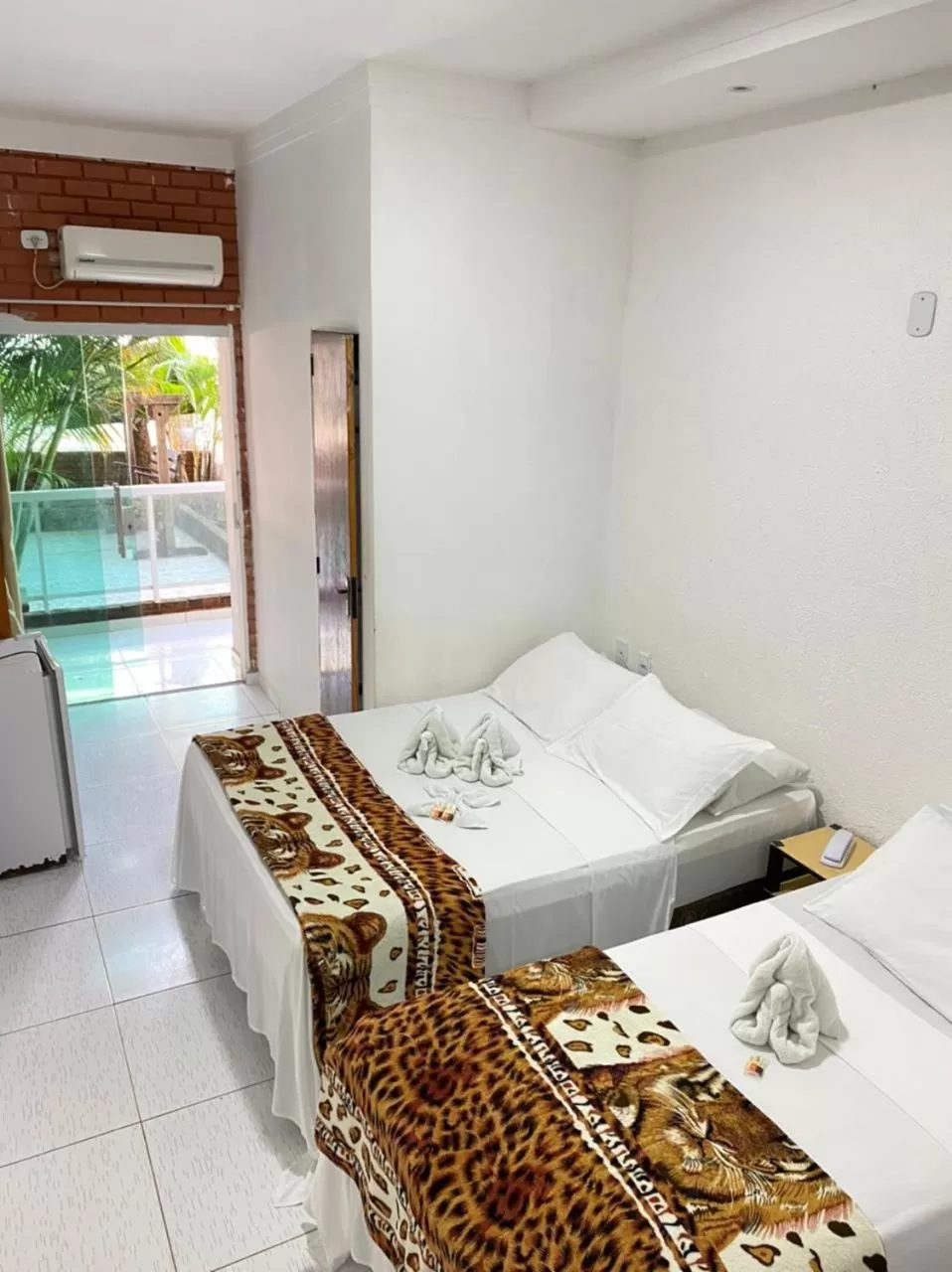 Bed in Pousada Verdes Mares