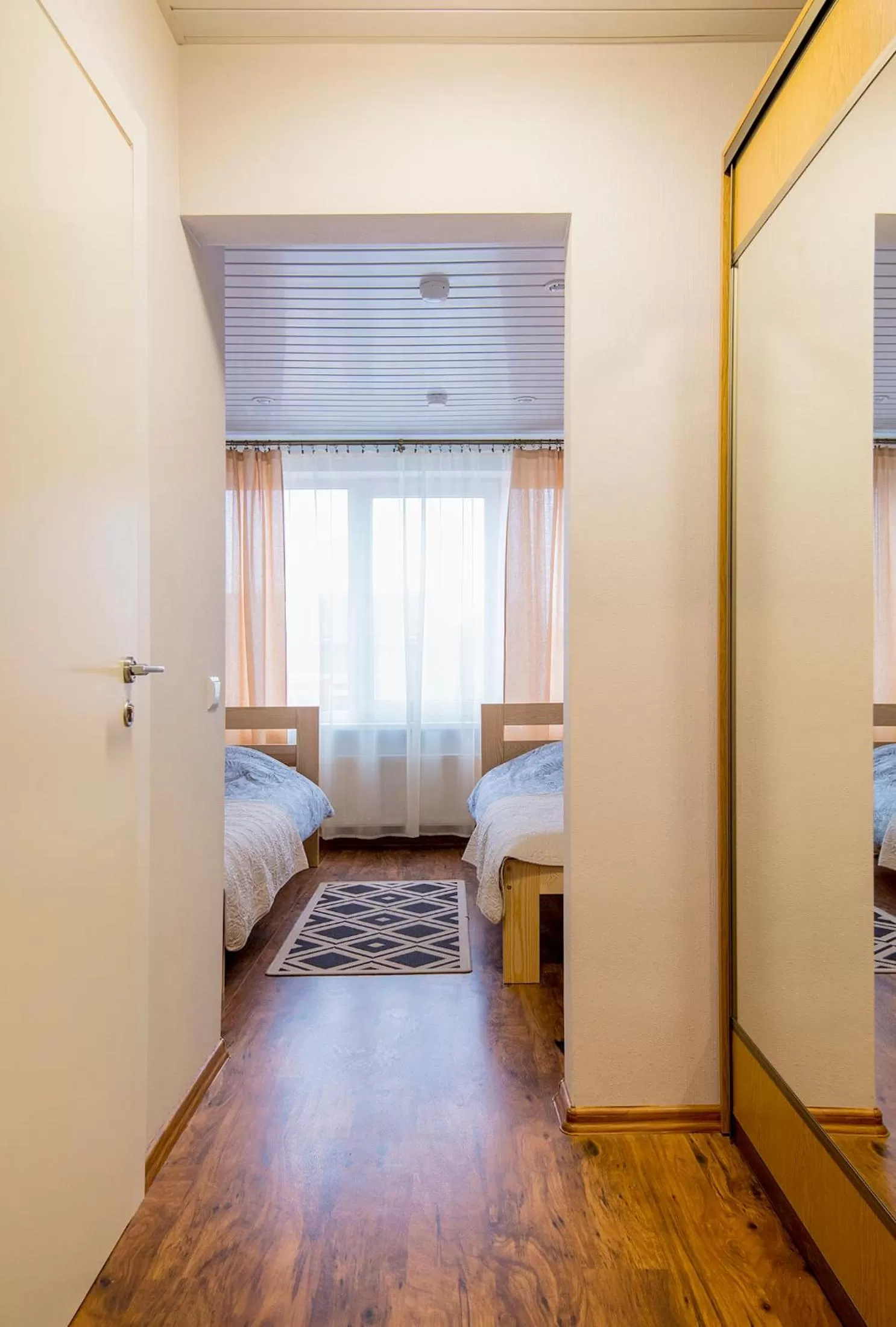 Bed in Hotel Mezaparks