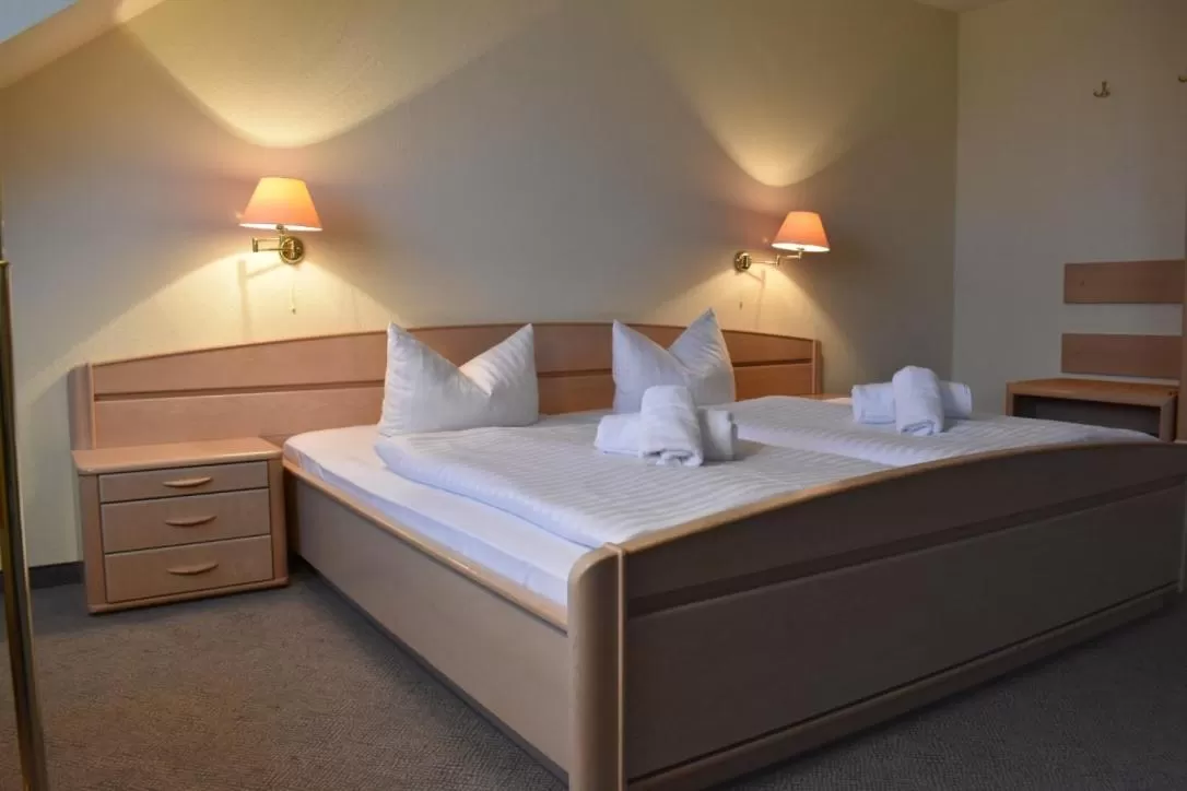 Bed in Hotel Trebeltal