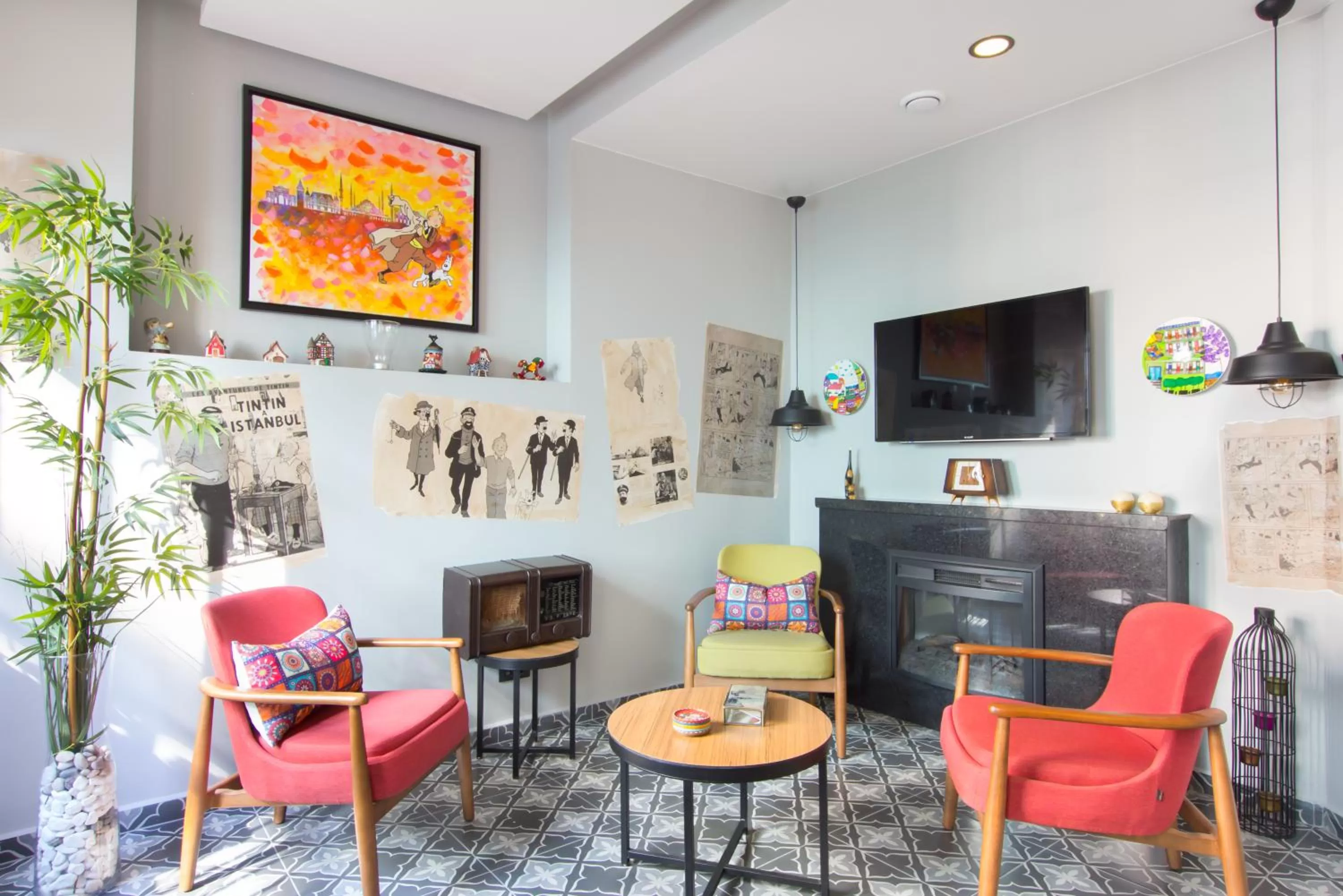 Lobby or reception in Hotel Poem